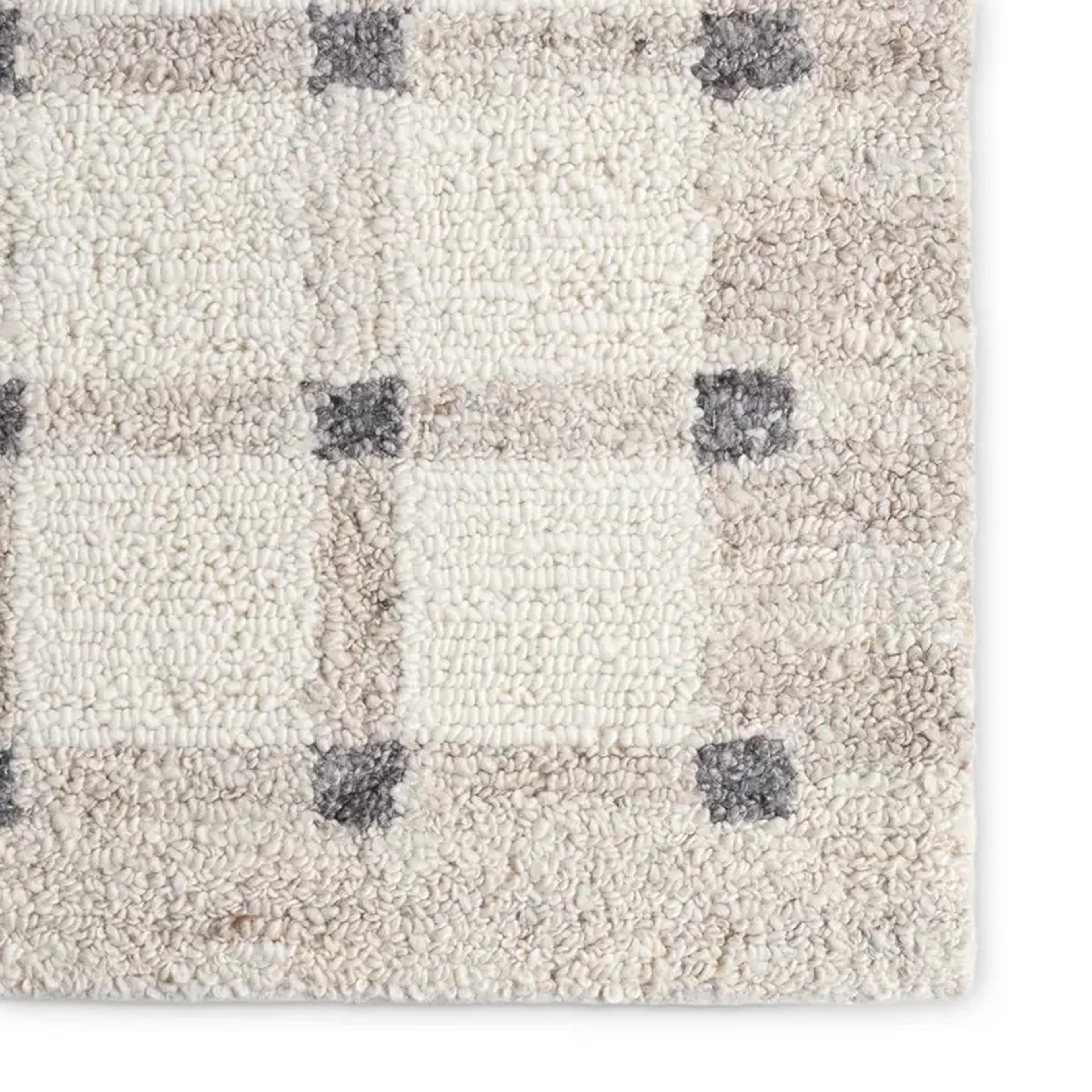 A Waypoint Hand-Tufted Rug with Gray color