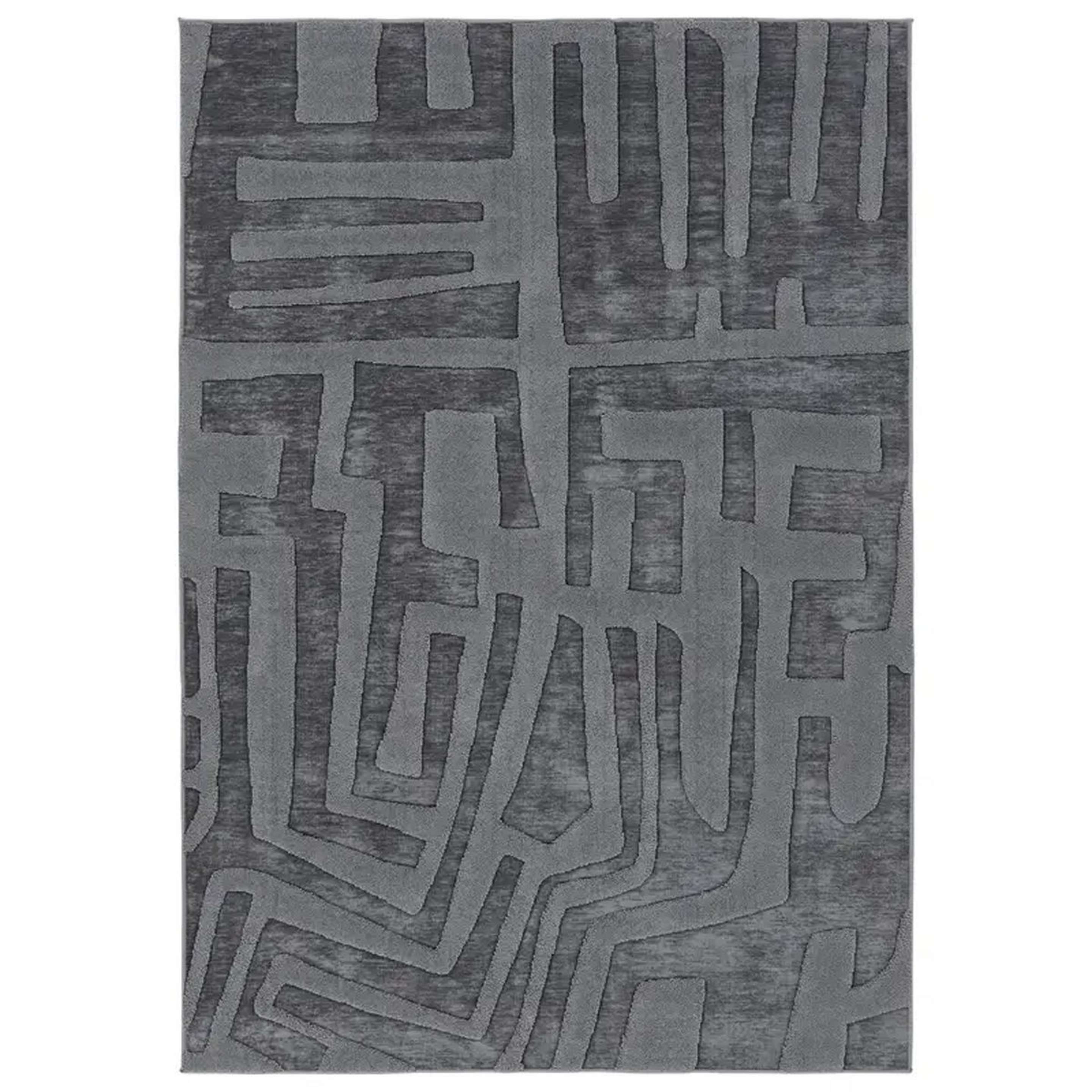 A Newcomb Rug with Gray color