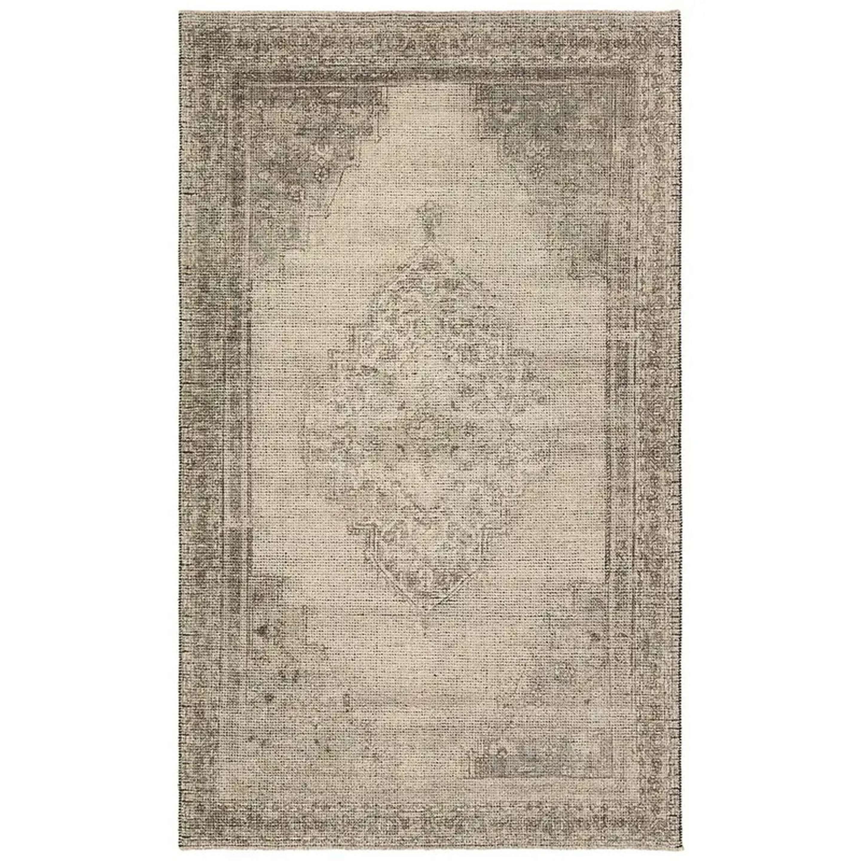 A Mandorla Handwoven Rug with Brown / Beige color