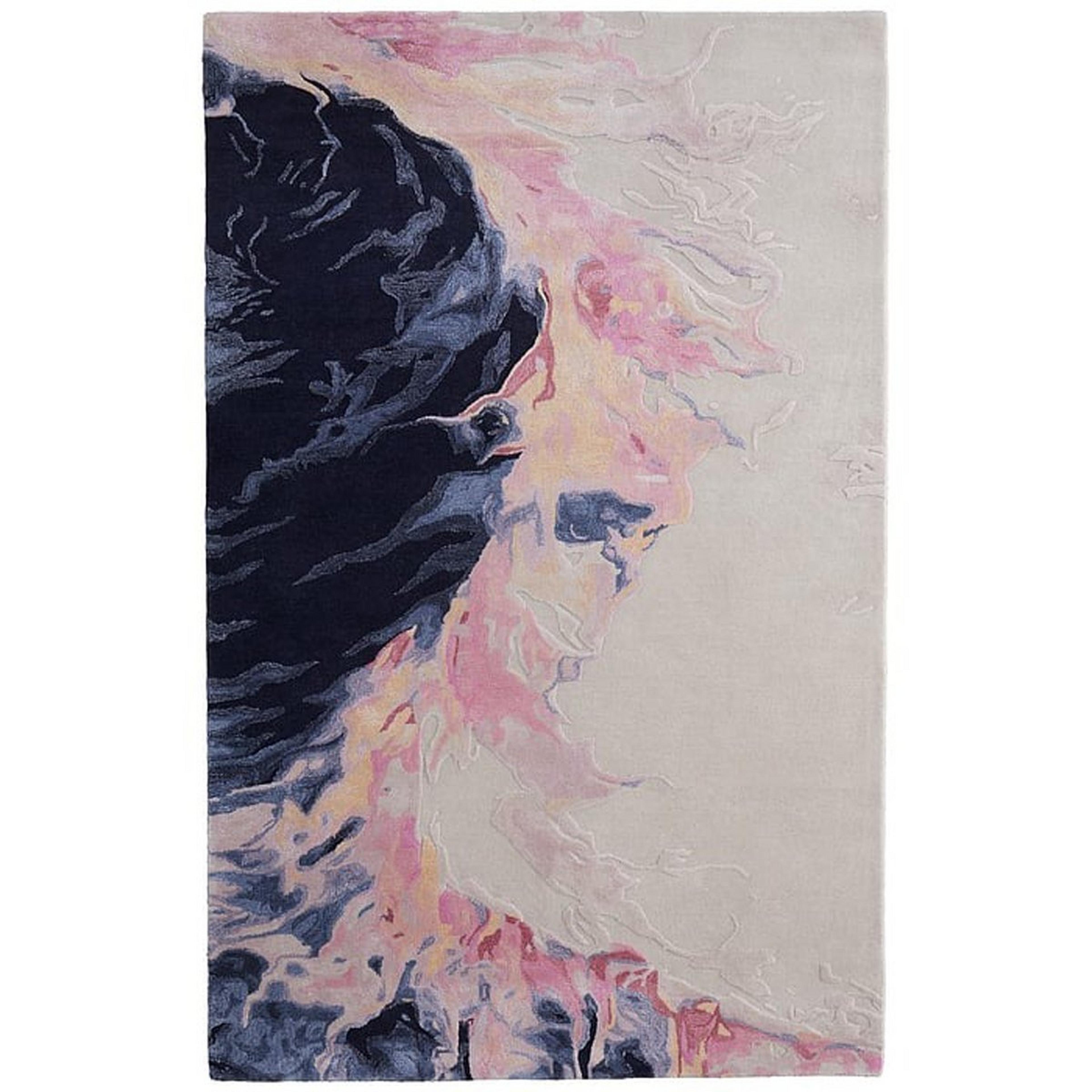 A Annissia Hand-Tufted Rug with Pink / Multi color