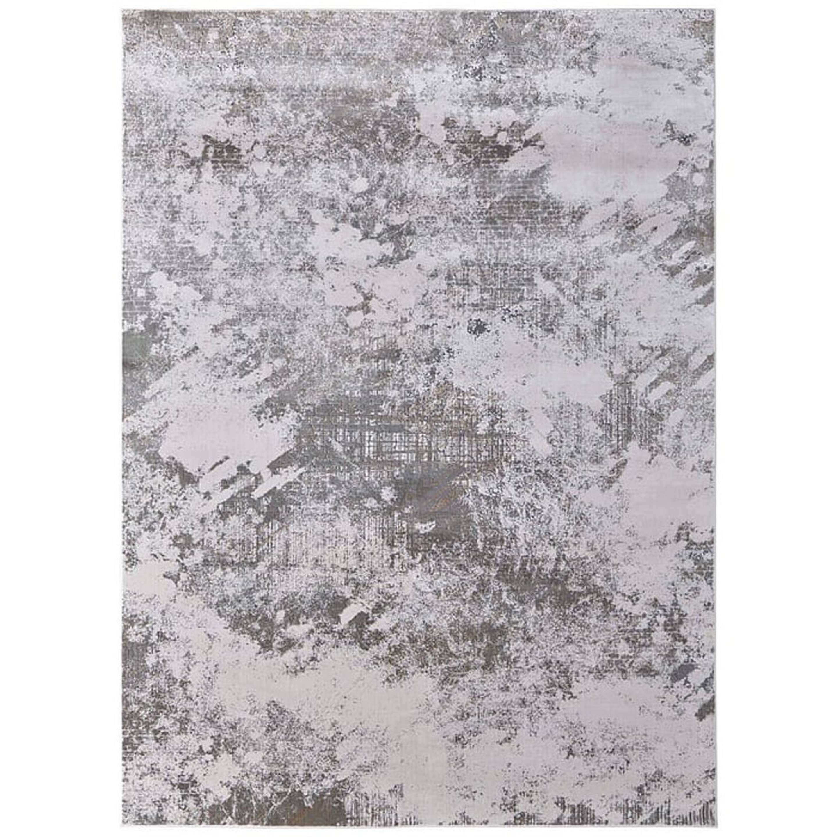 A Harriet Rug with Gray / Silver color