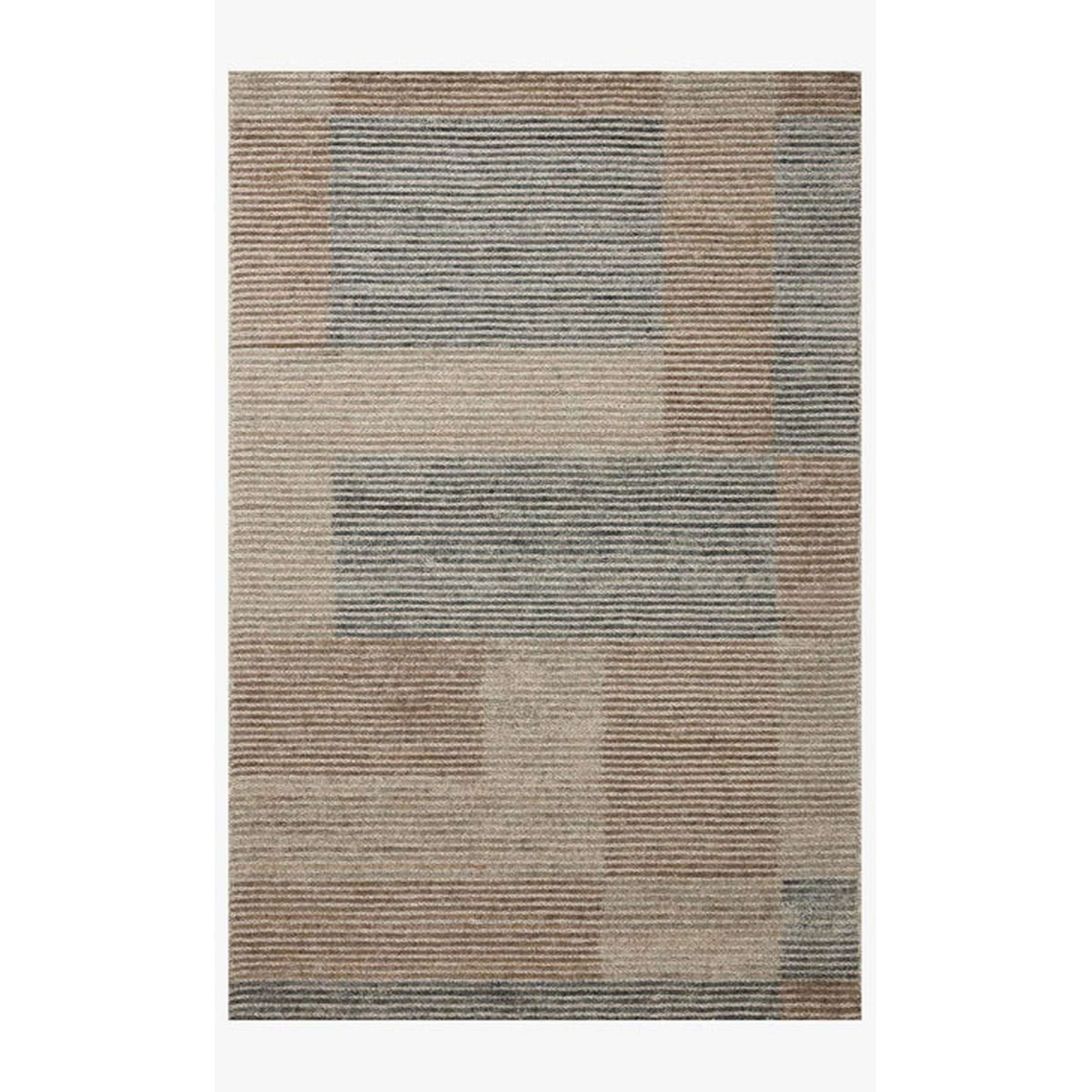 A Griselda Hand-Tufted Rug with Brown / Slate color