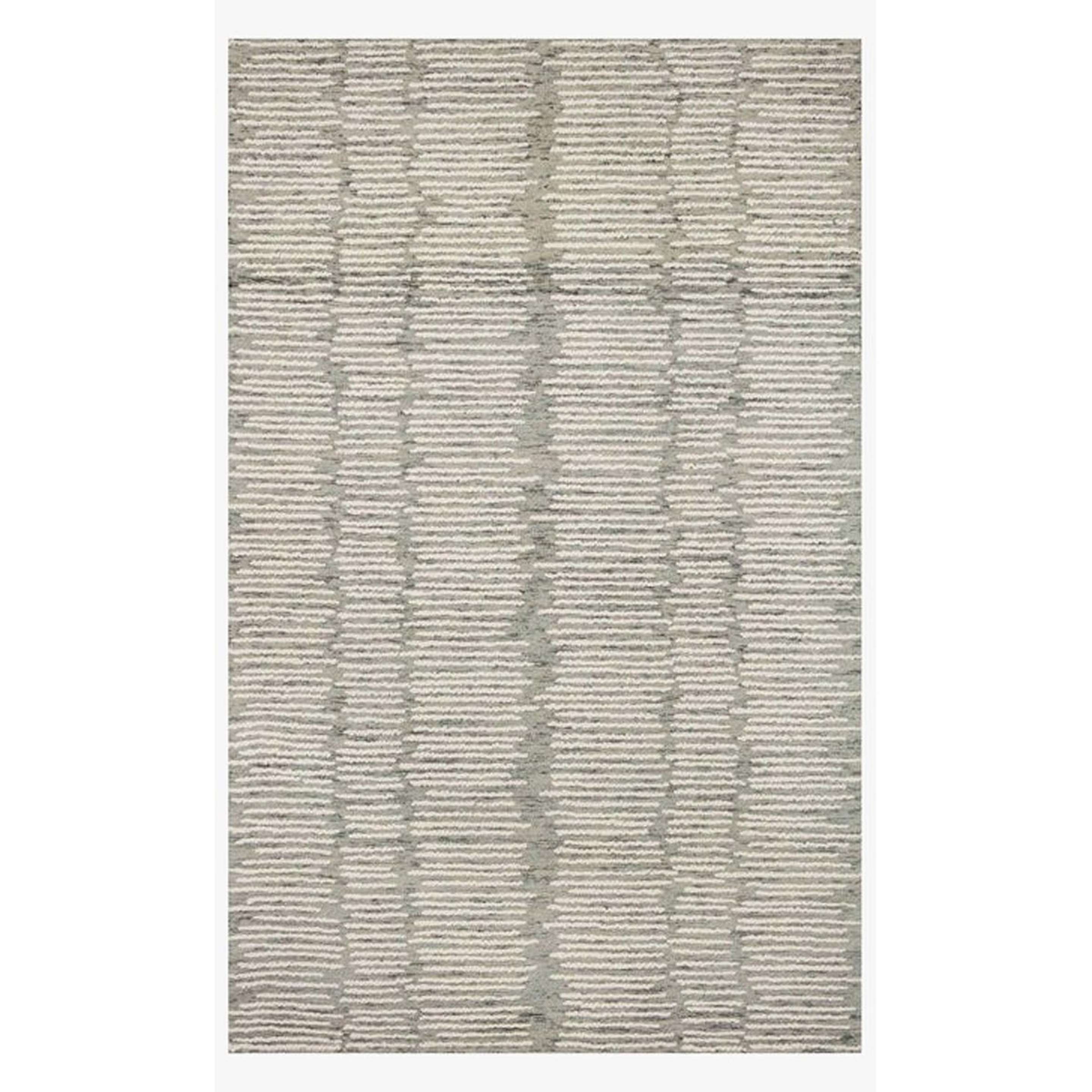 A Mulchenly Hand-Tufted Rug with Gray / Ivory color