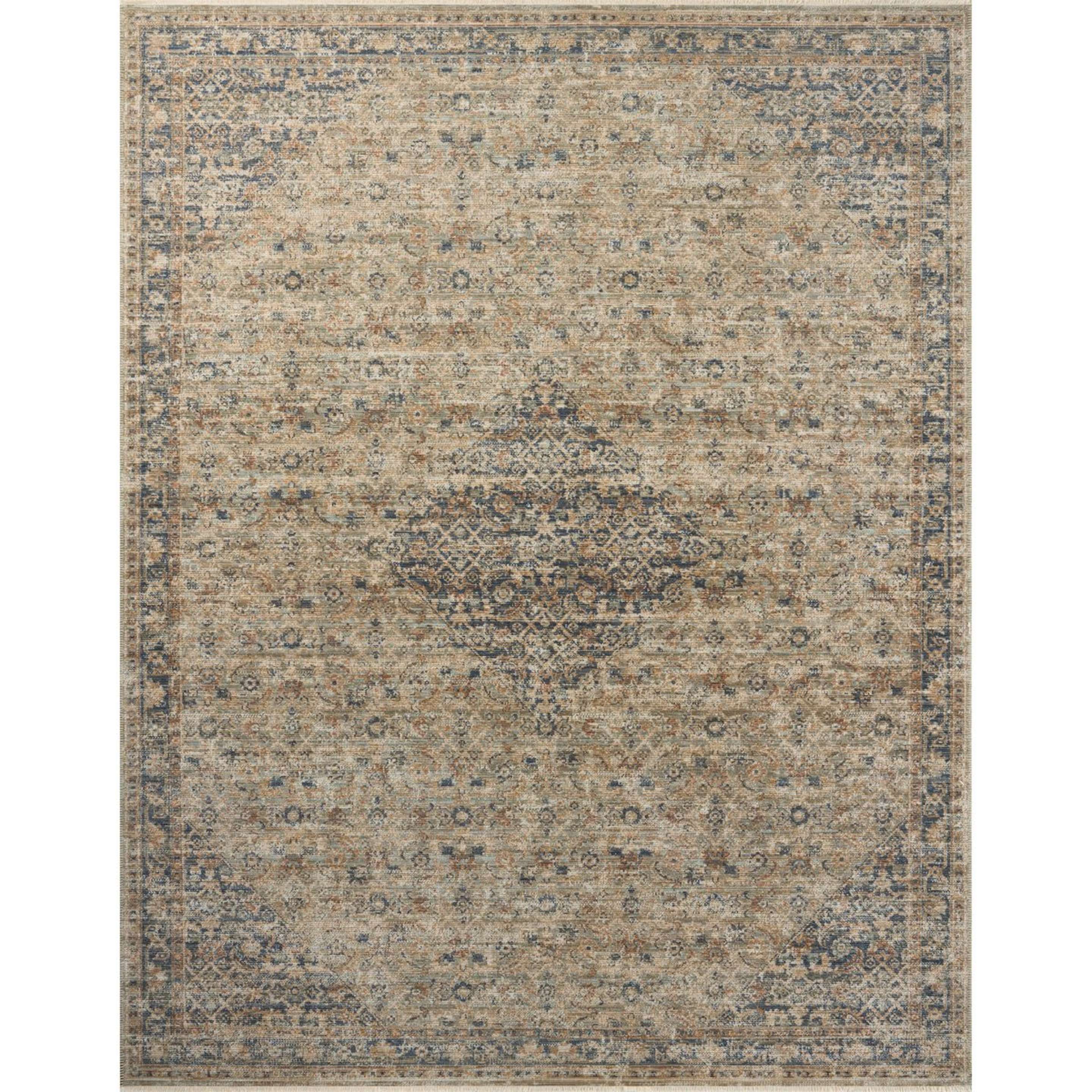 A Ophira Rug with Sage / Navy color