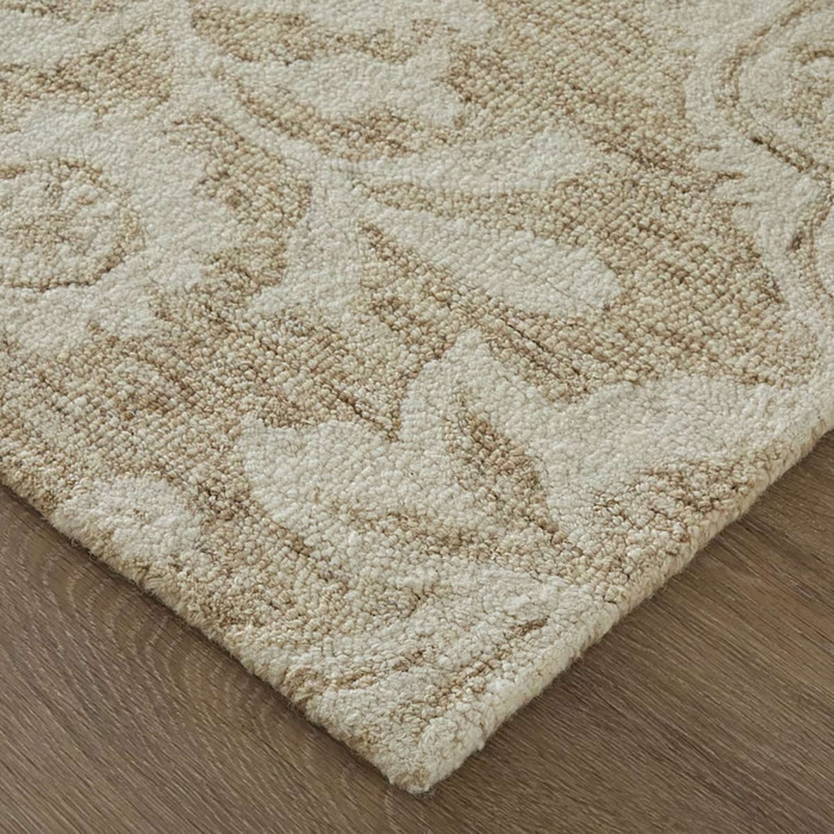 A Estaire Hand-Tufted Rug with Beige color