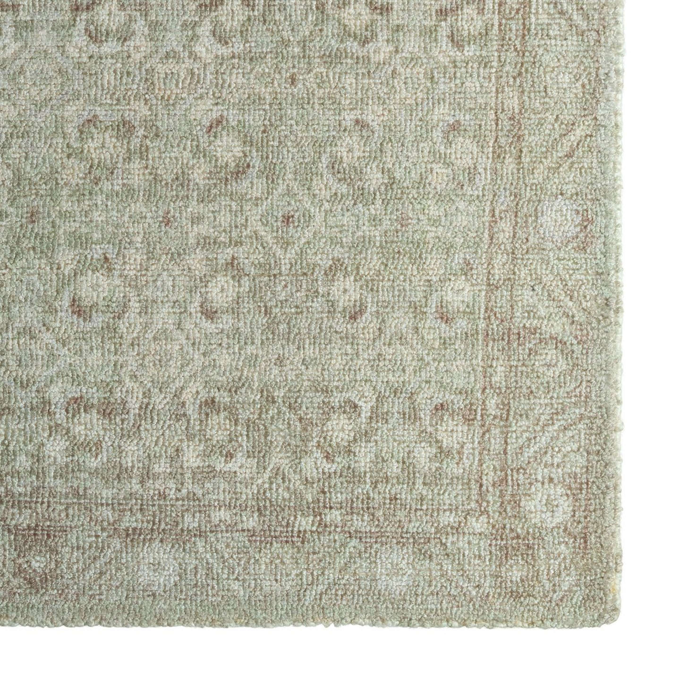 A Sanora Hand-Tufted Rug with Sage Green / Brown color