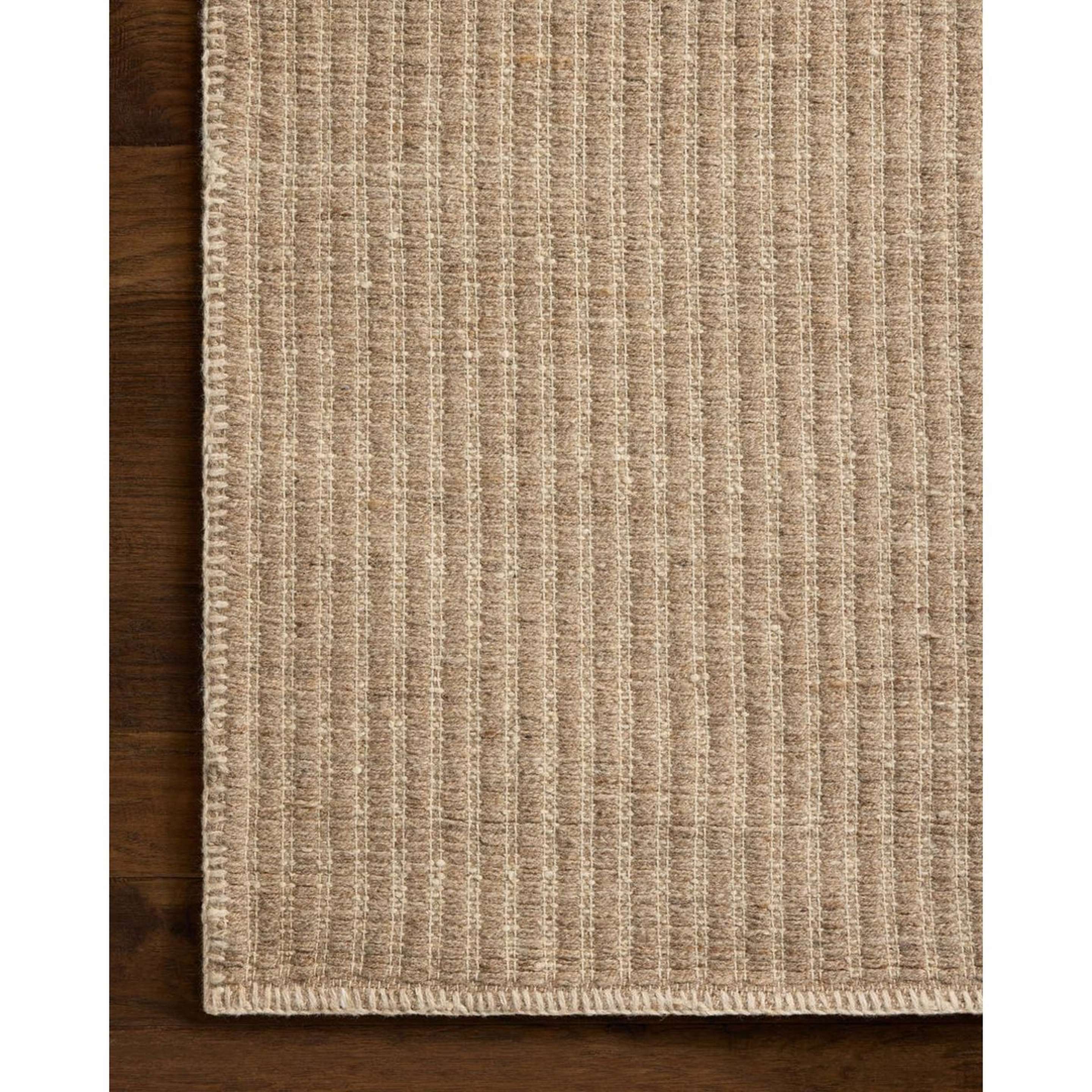 A Boulder Handwoven Rug with Sand color
