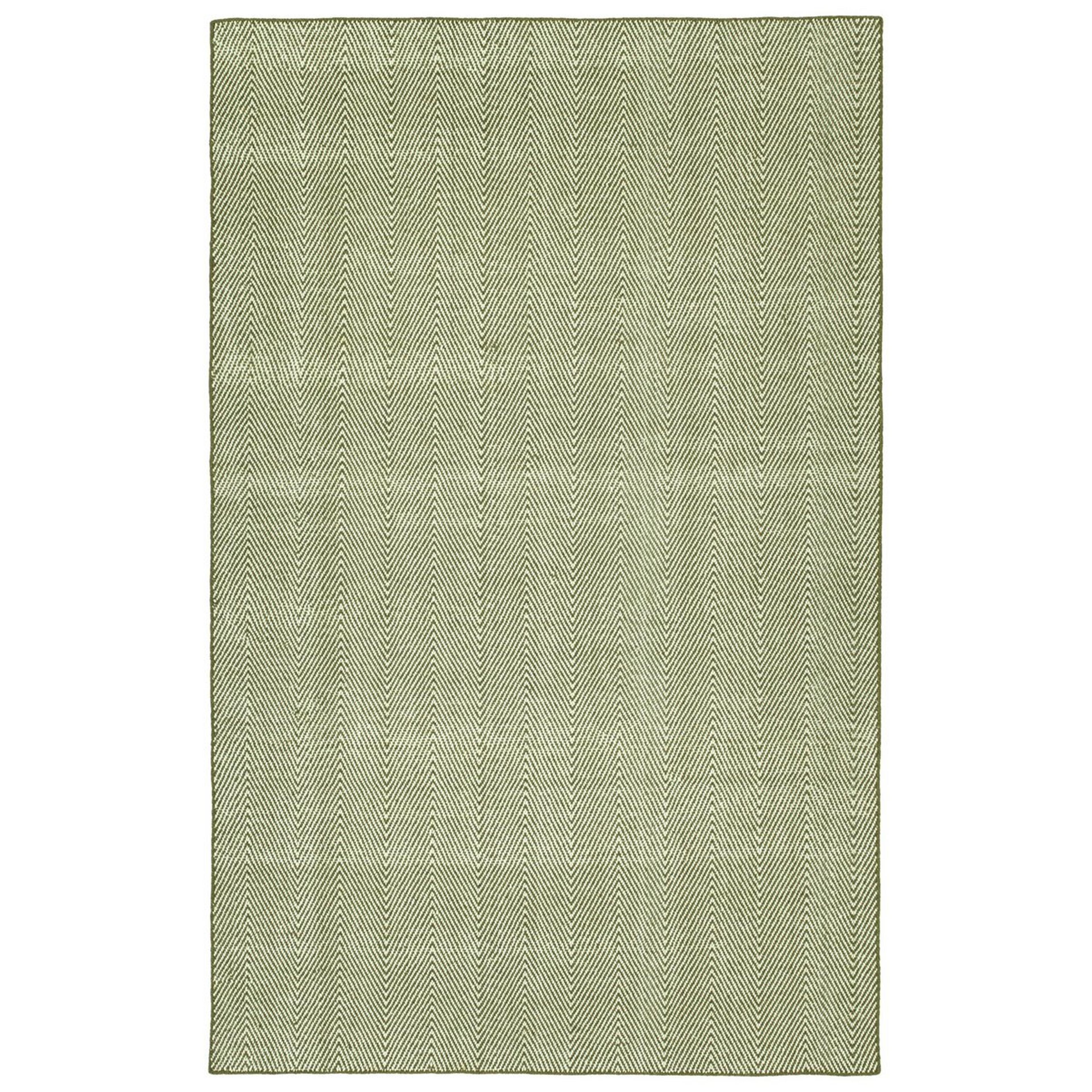 A Sophisticated Chevron Indoor / Outdoor Rug with Forest color