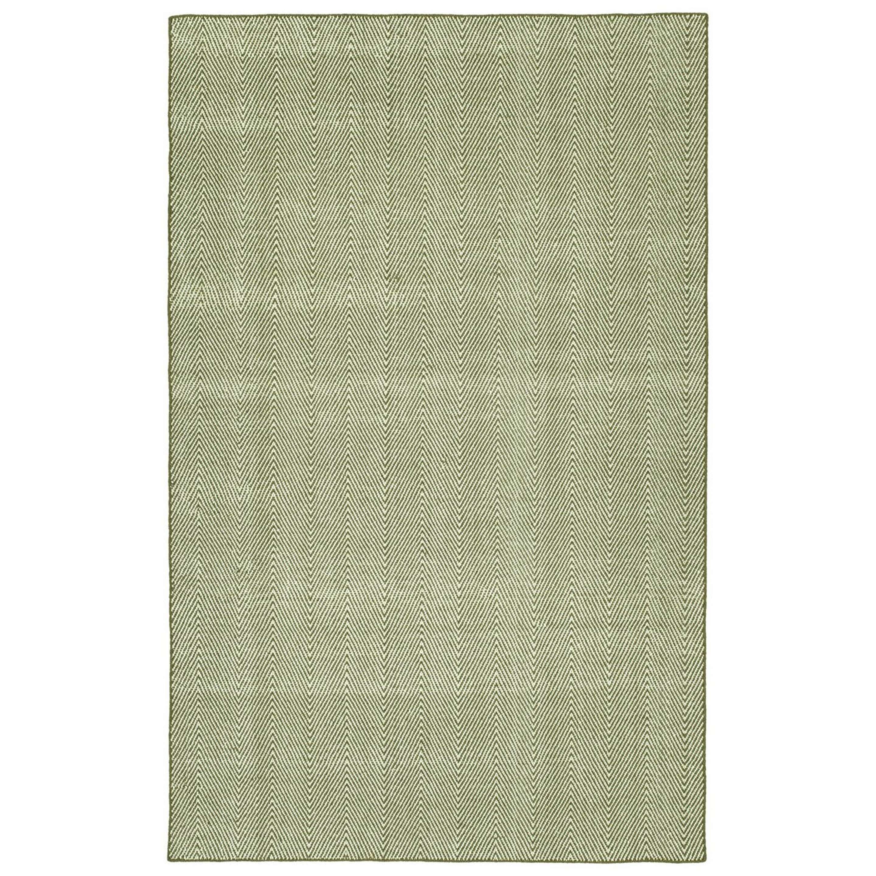 A Sophisticated Chevron Indoor / Outdoor Rug with Forest color