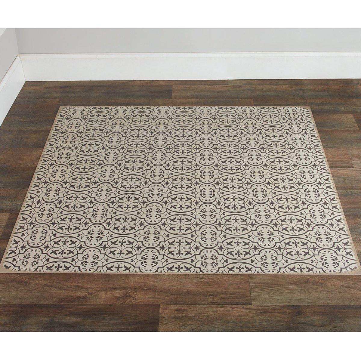 Aged Neutral Austin Vintage Vinyl Floorcloth