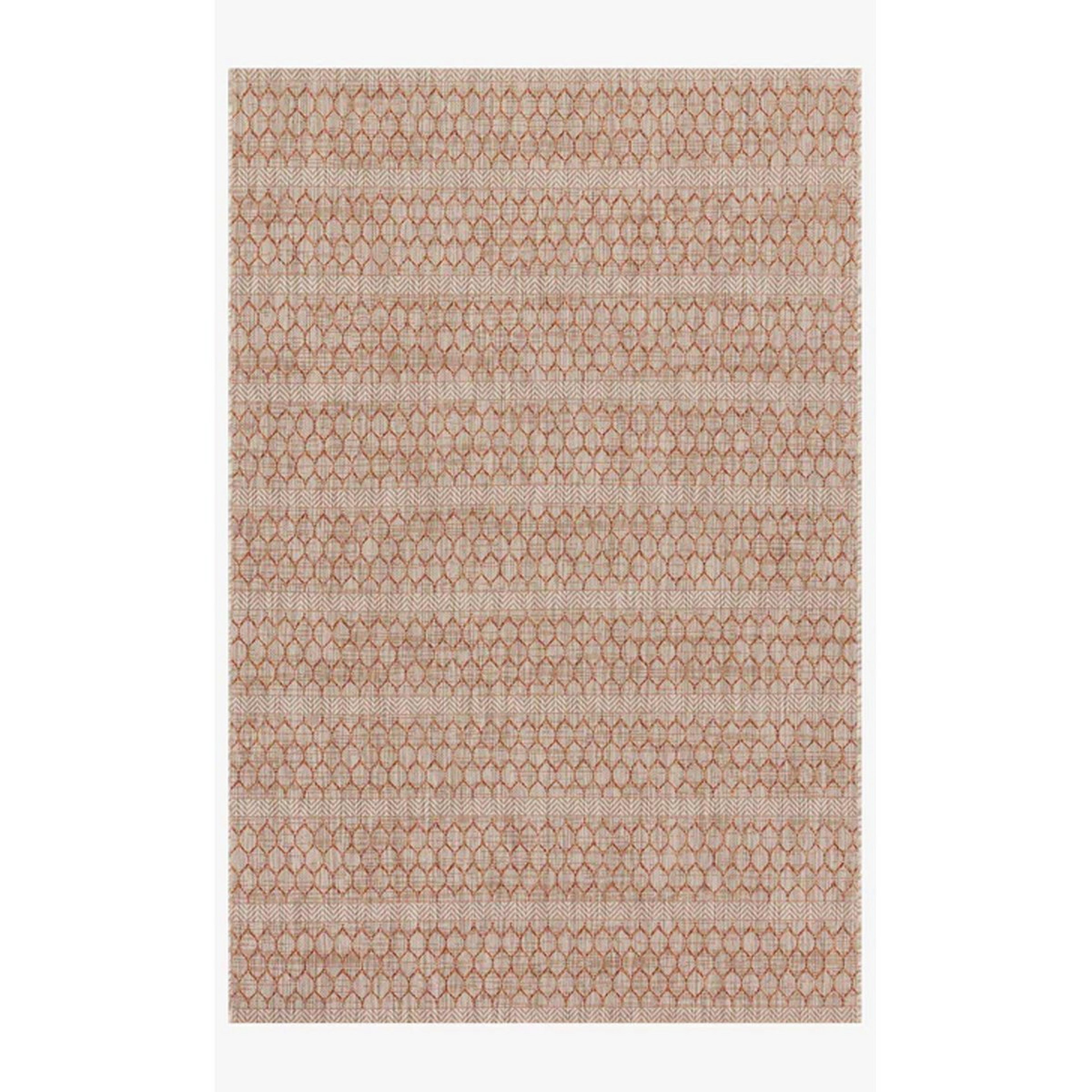 A Aigina Indoor / Outdoor Rug with Rust color