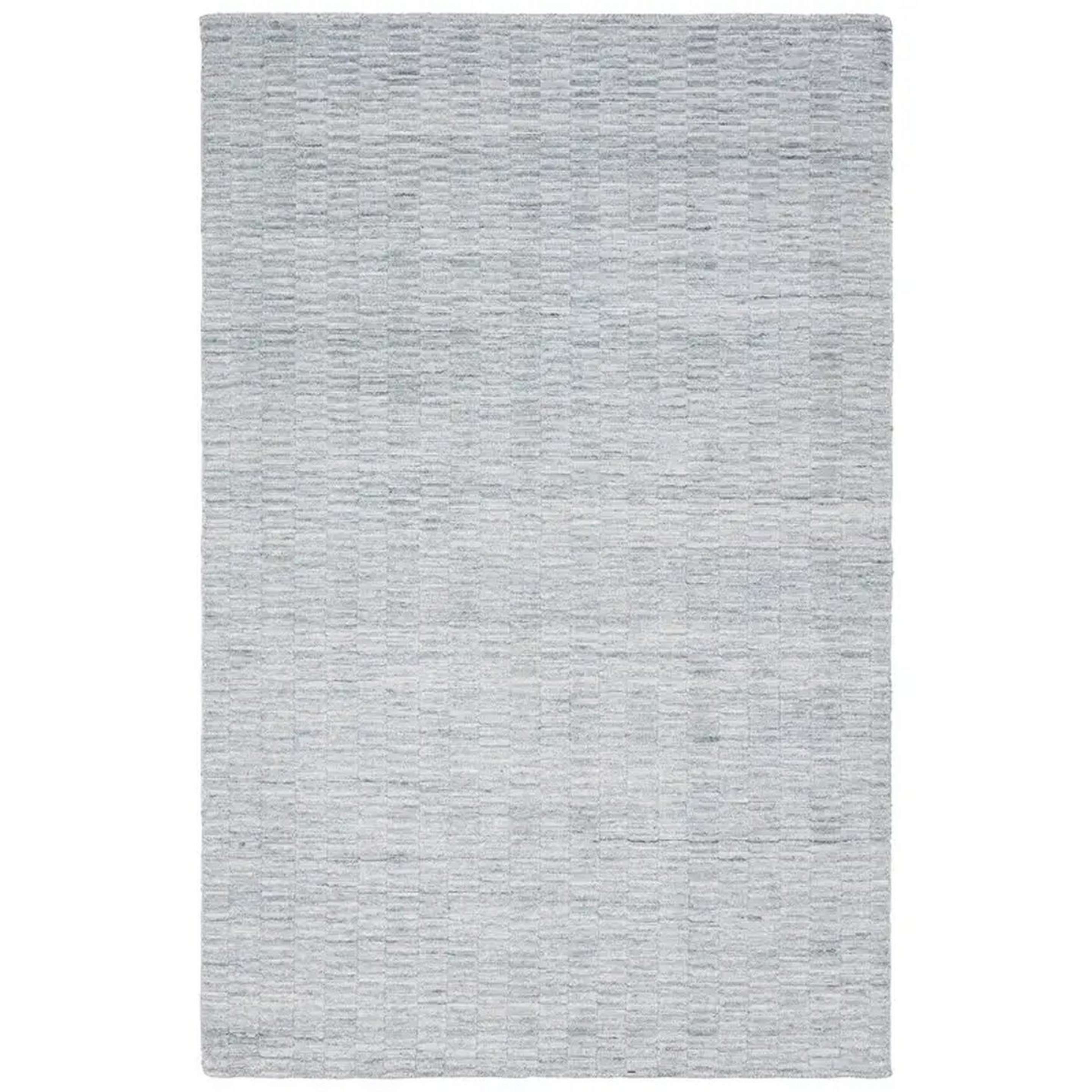 A Eberhardt Handwoven Indoor / Outdoor Rug with Blue / Gray color
