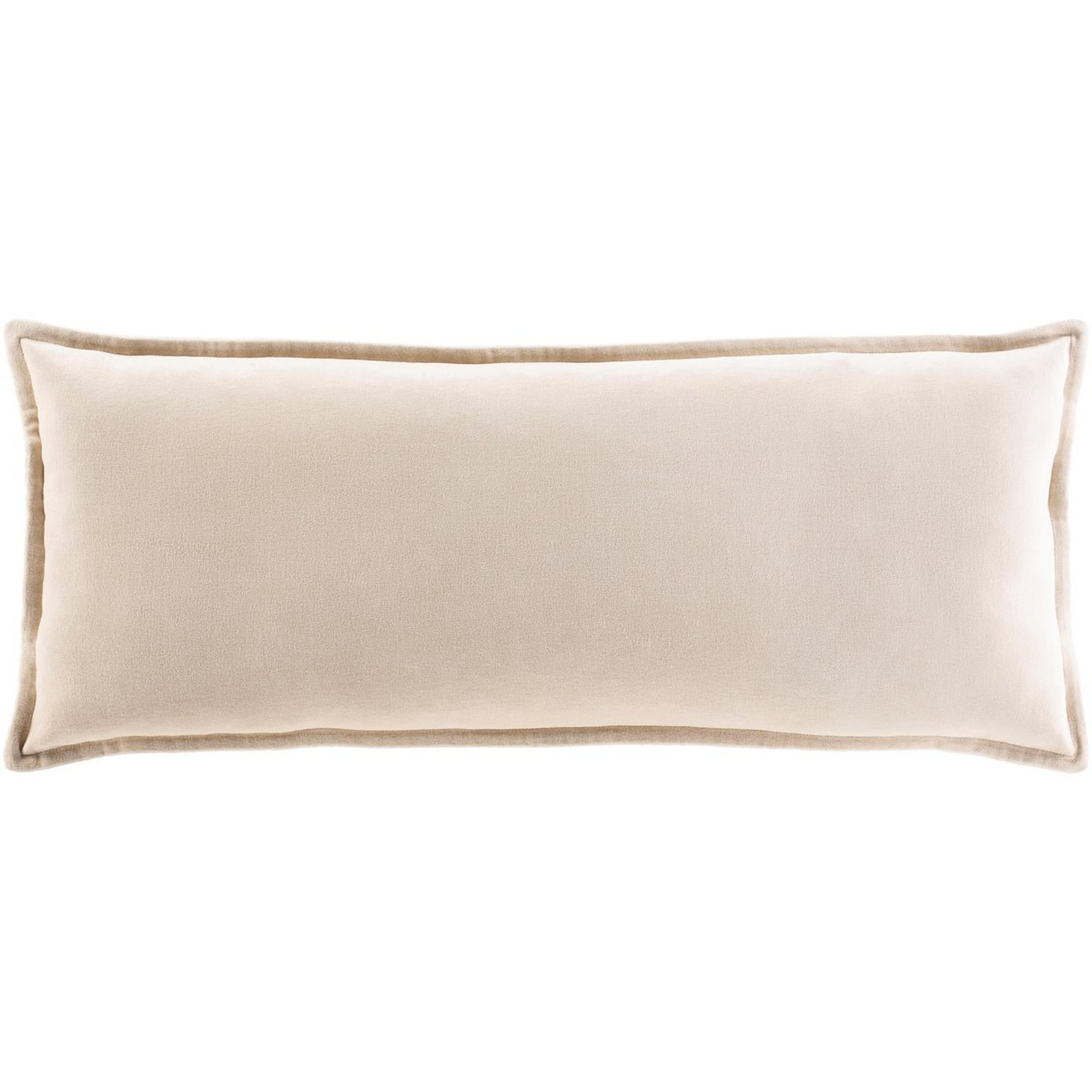 A Velvet Lumbar Pillow - Down with undefined color