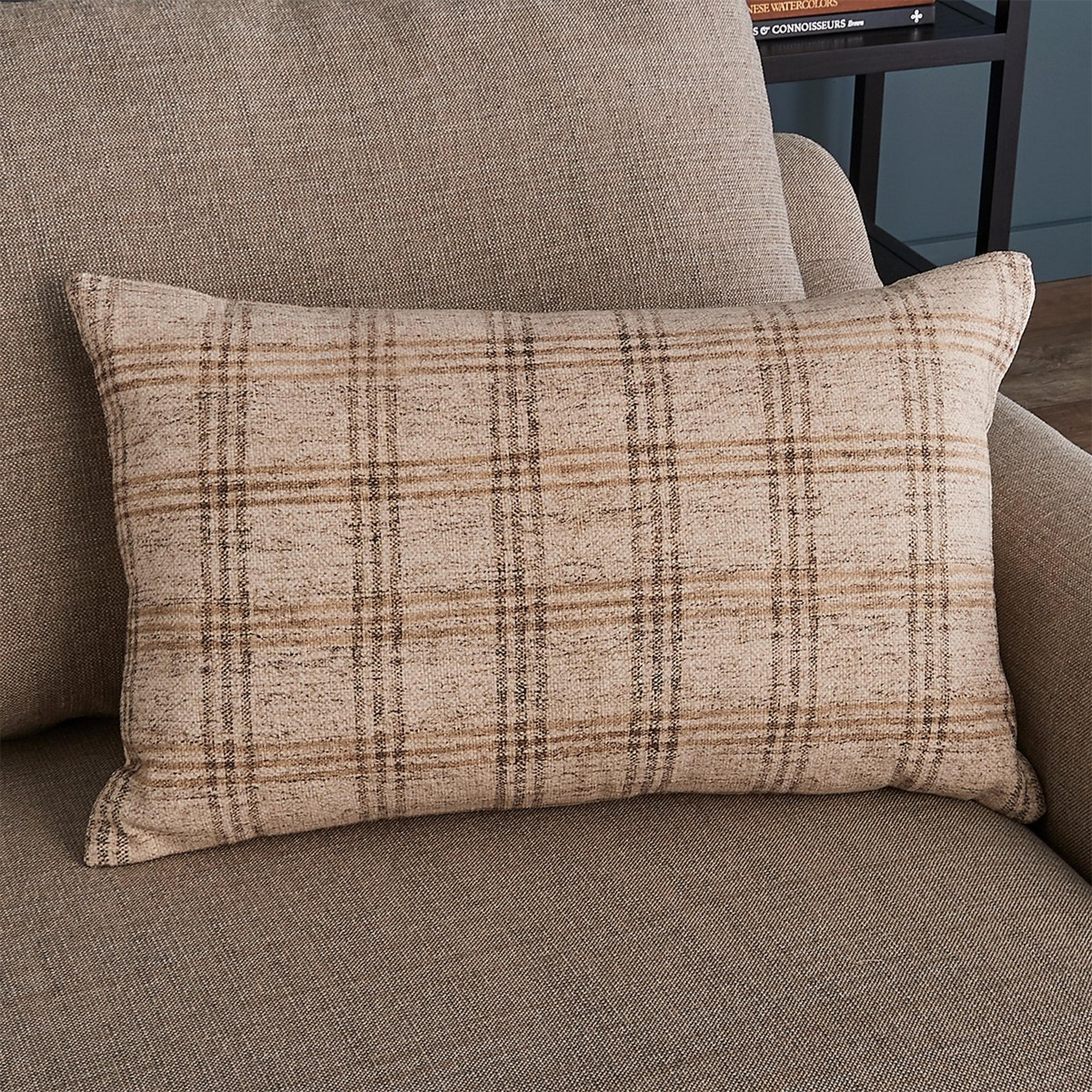 A Loudon Lumbar Pillow with Ivory / Natural - Down color