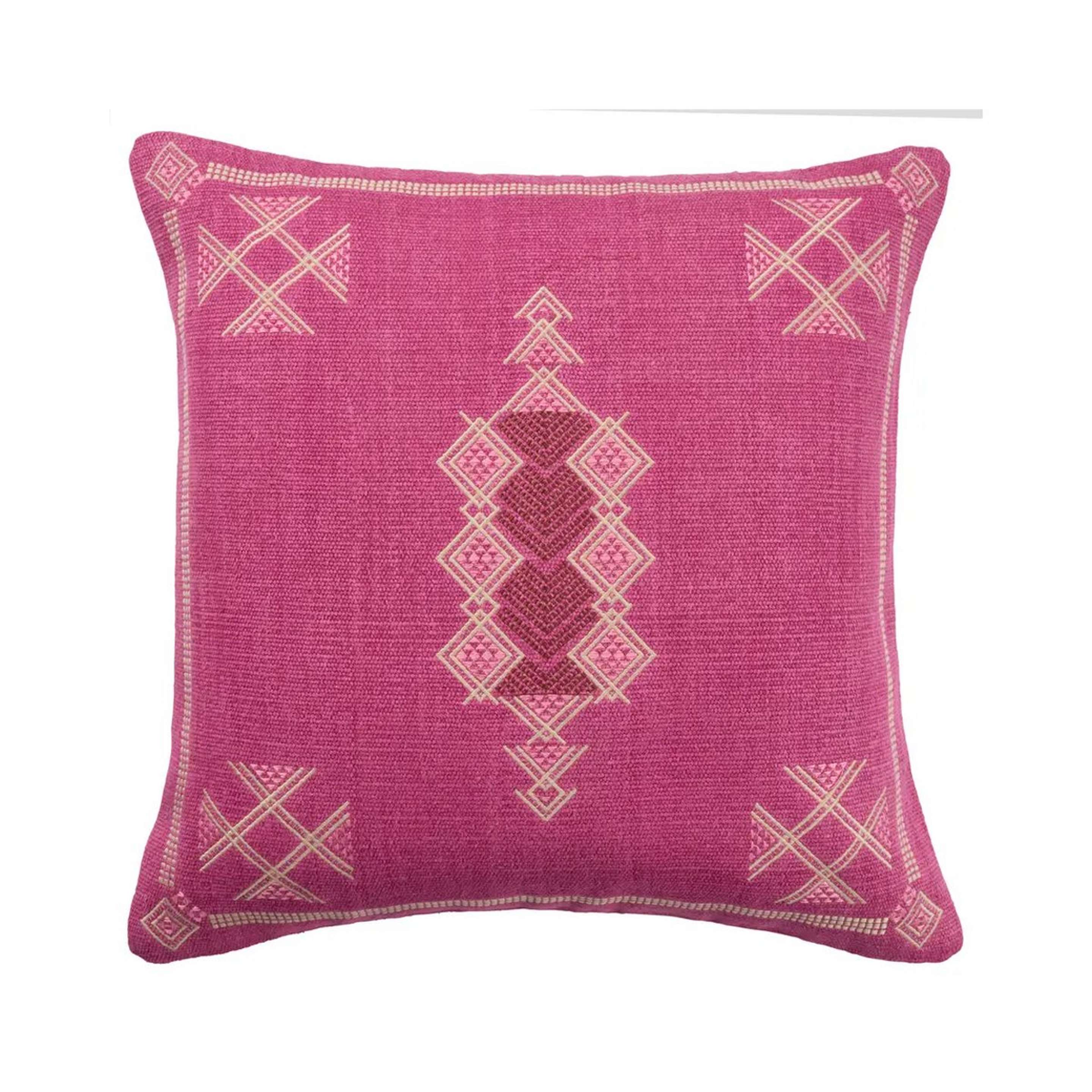 A Greta Pillow - Down with Hot Pink color
