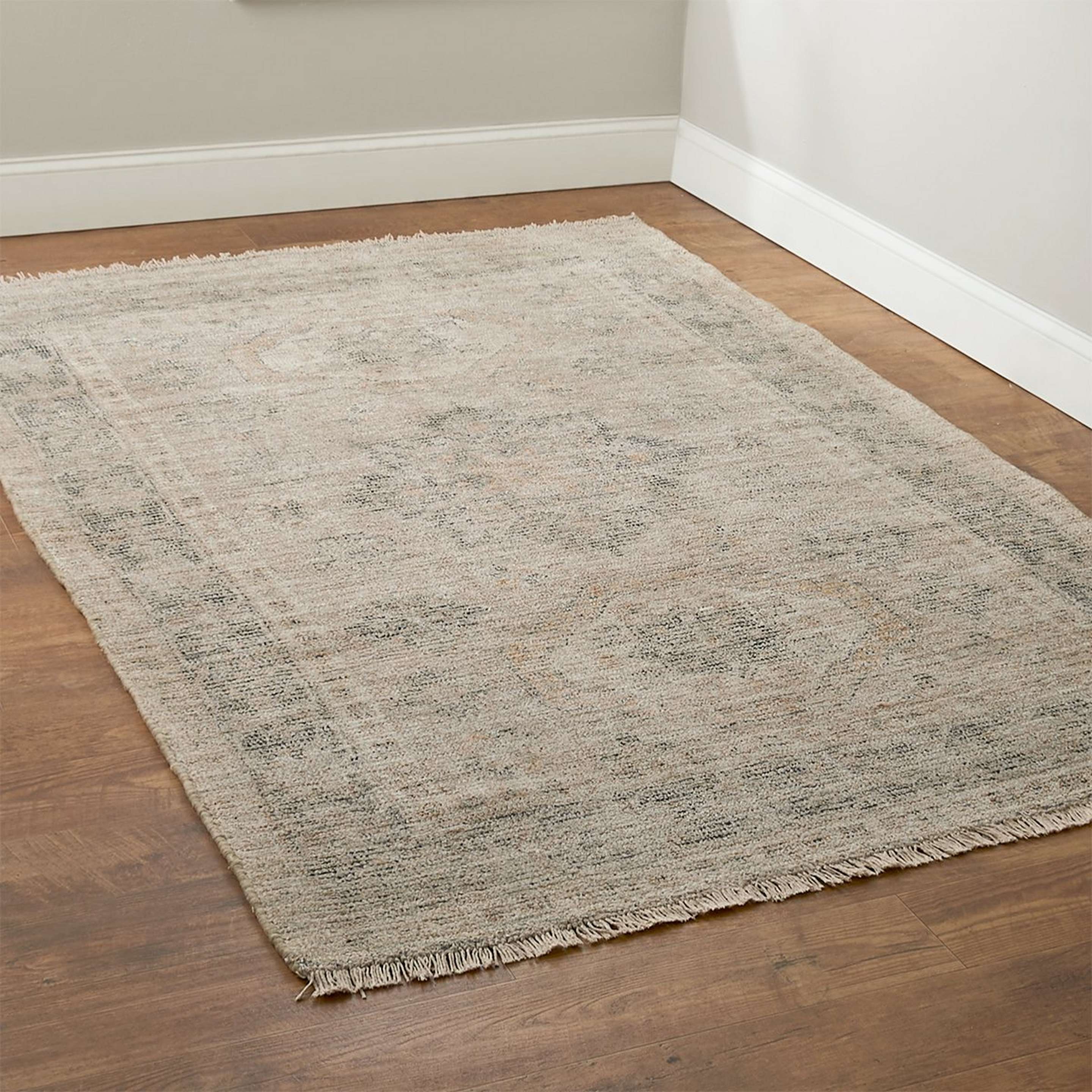 A Ash Grove Handwoven Rug with Cream / Beige / Gray / Neutrals color