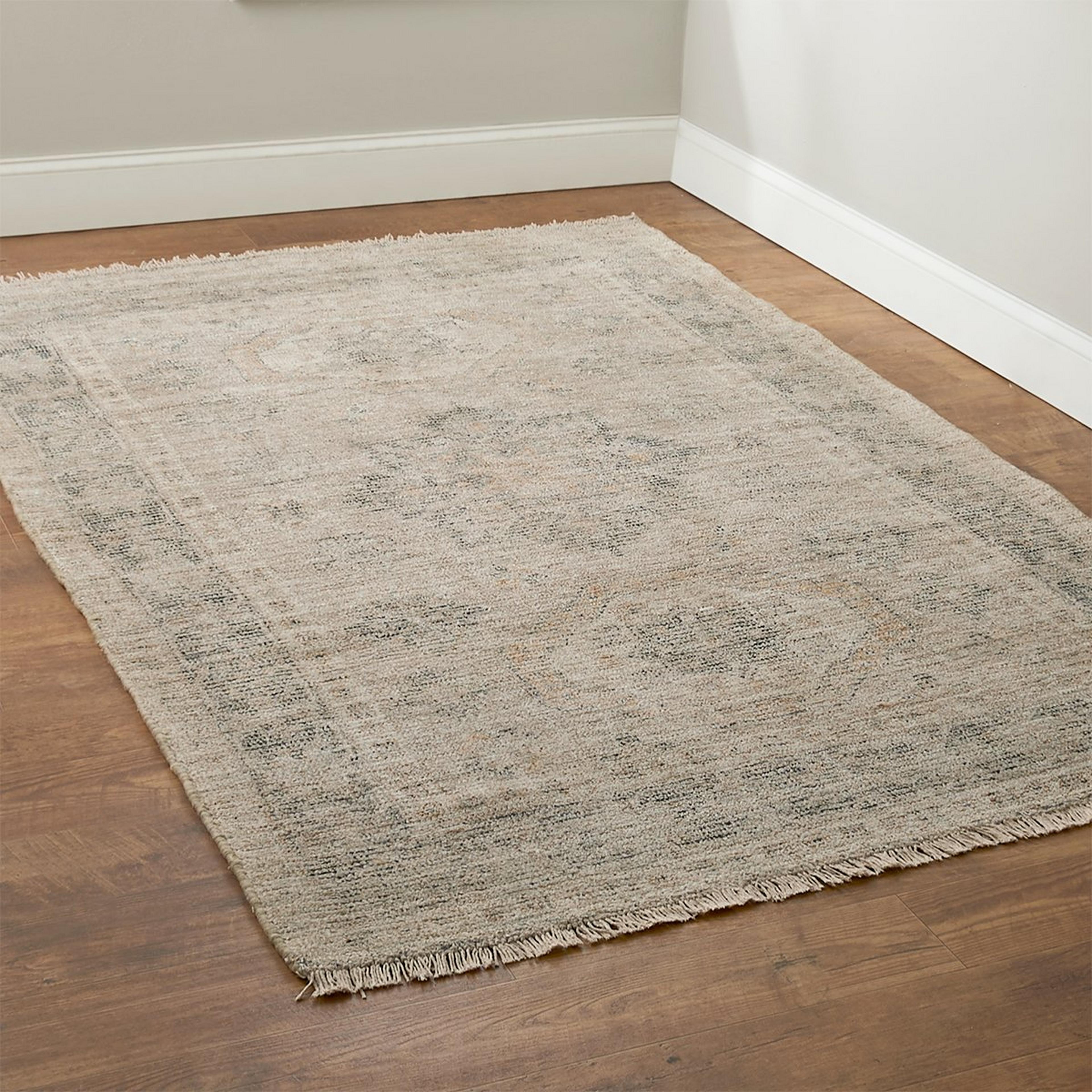 A Ash Grove Handwoven Rug with Cream / Beige / Gray / Neutrals color