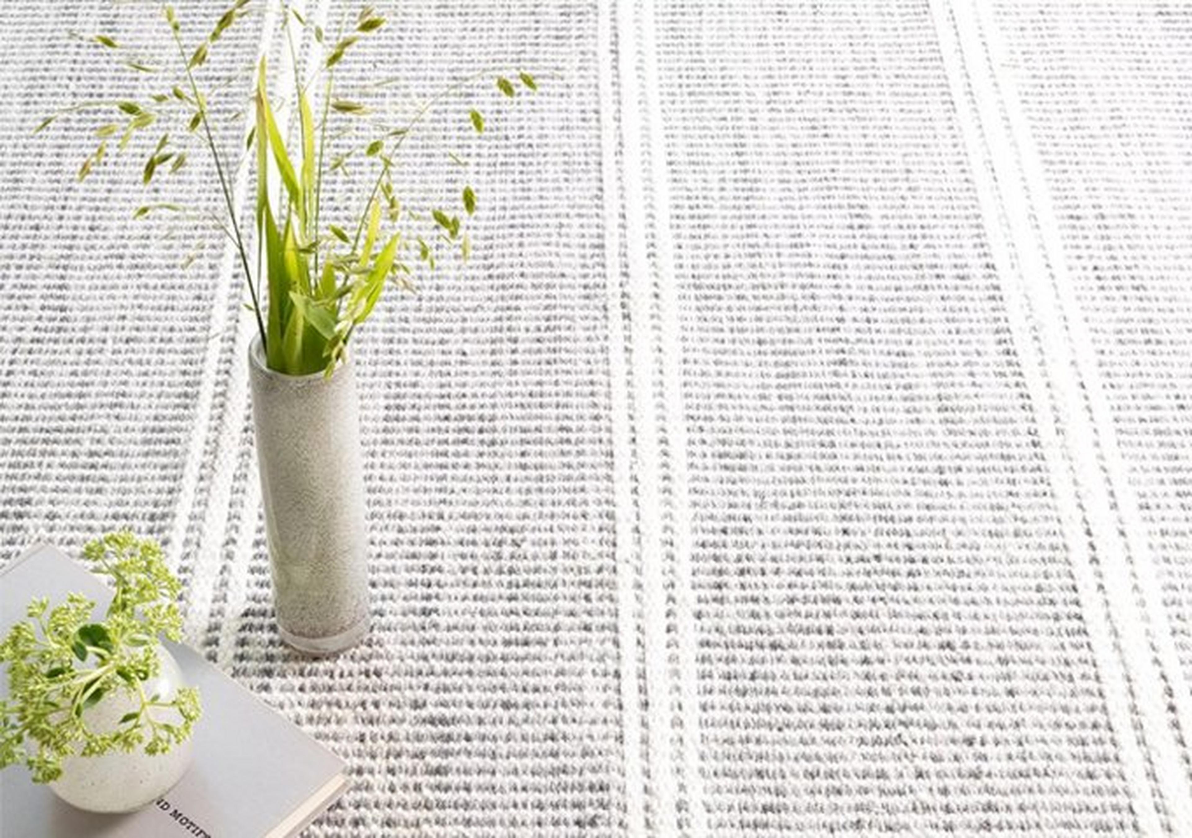 Gray Charcoal and Cream Arden Avenue Handwoven Rug