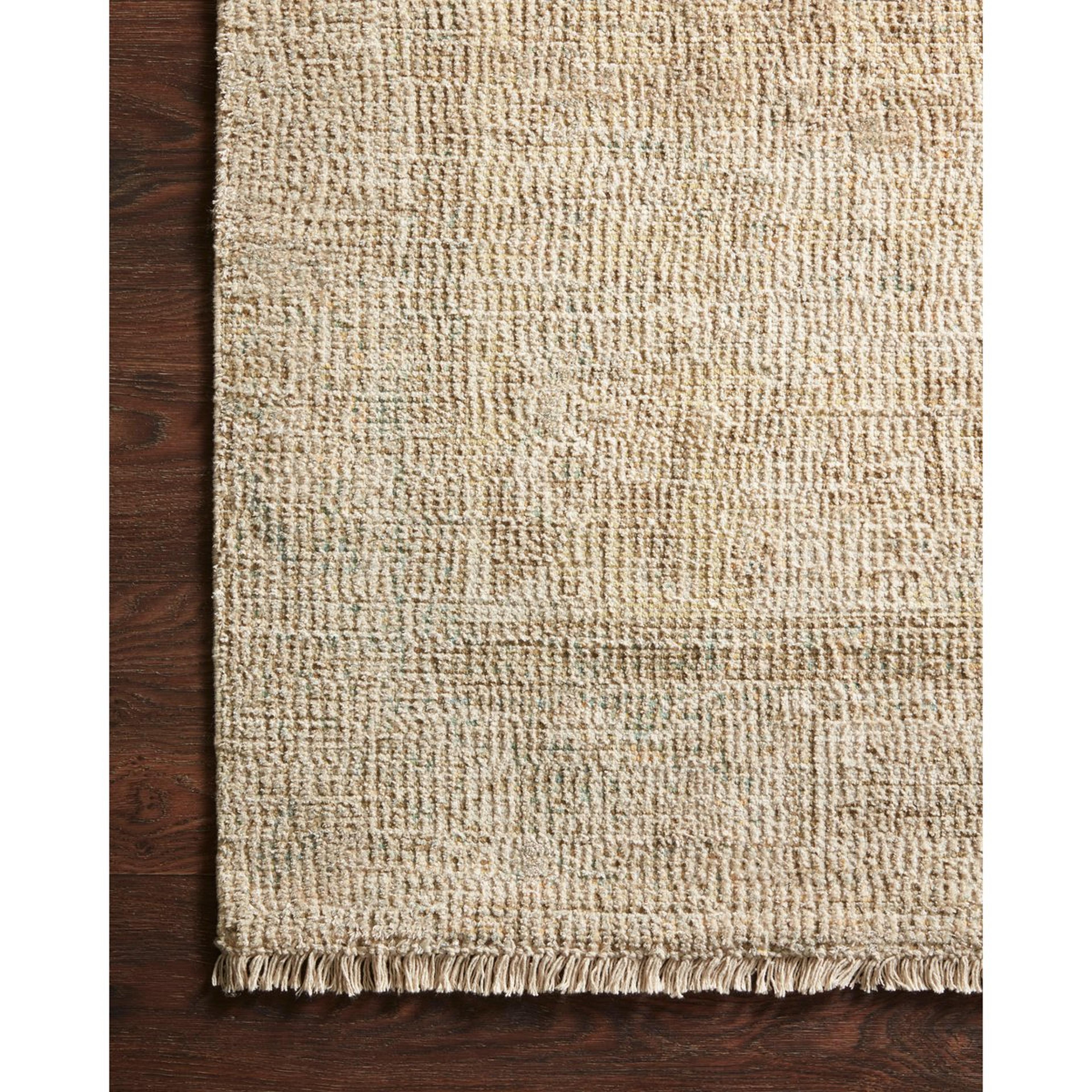 A Sandi Handwoven Rug with Beige / Blue  color