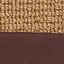 Cork Sisal / Chocolate Twill Binding