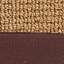Cork Sisal / Chocolate Twill Binding