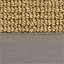 Cork Sisal / Gray Twill Binding