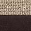Natural Sisal / Black Twill Binding