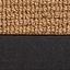 Cork Sisal / Black Twill Binding