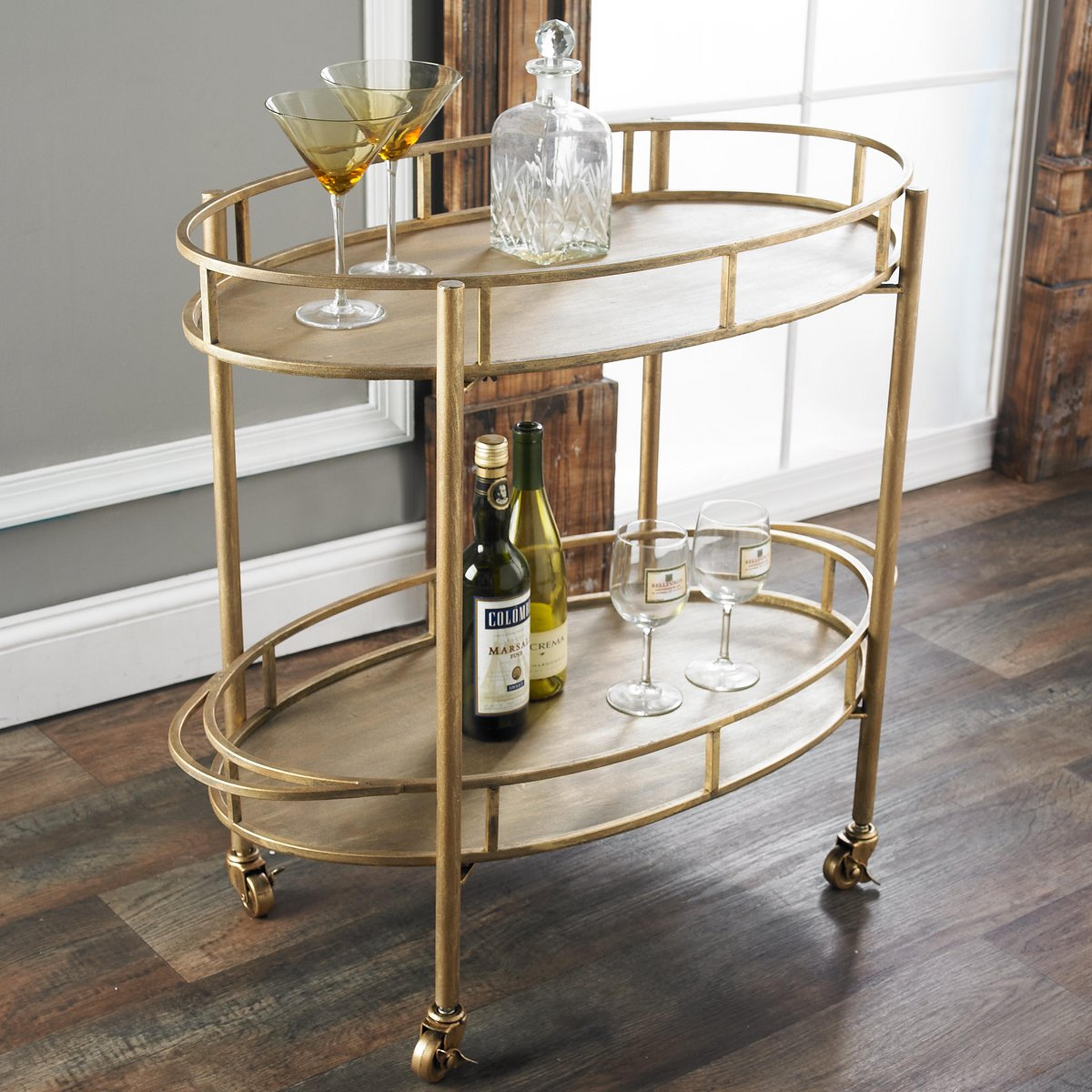 Oval Bar Cart