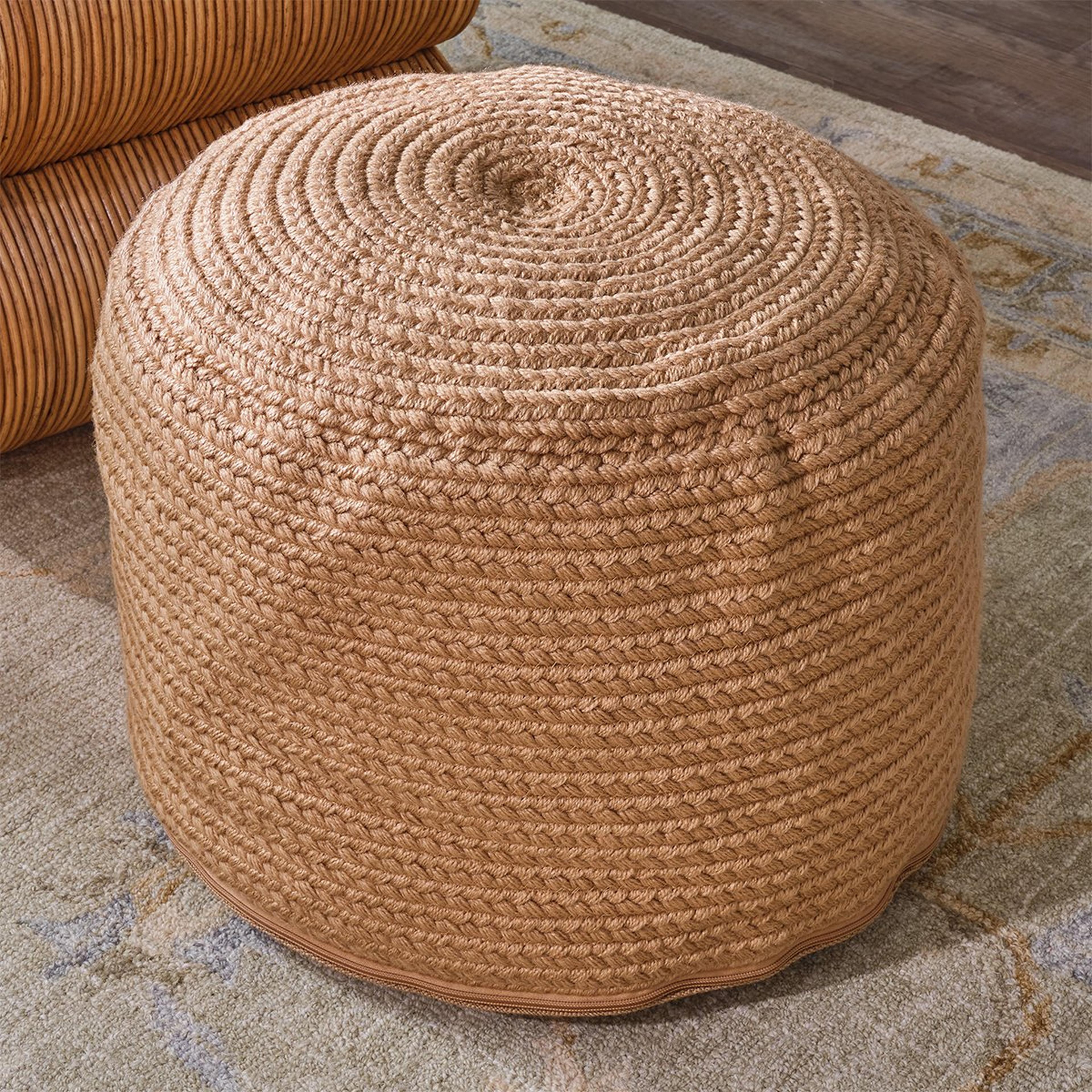A Brody Indoor/Outdoor Pouf with undefined color