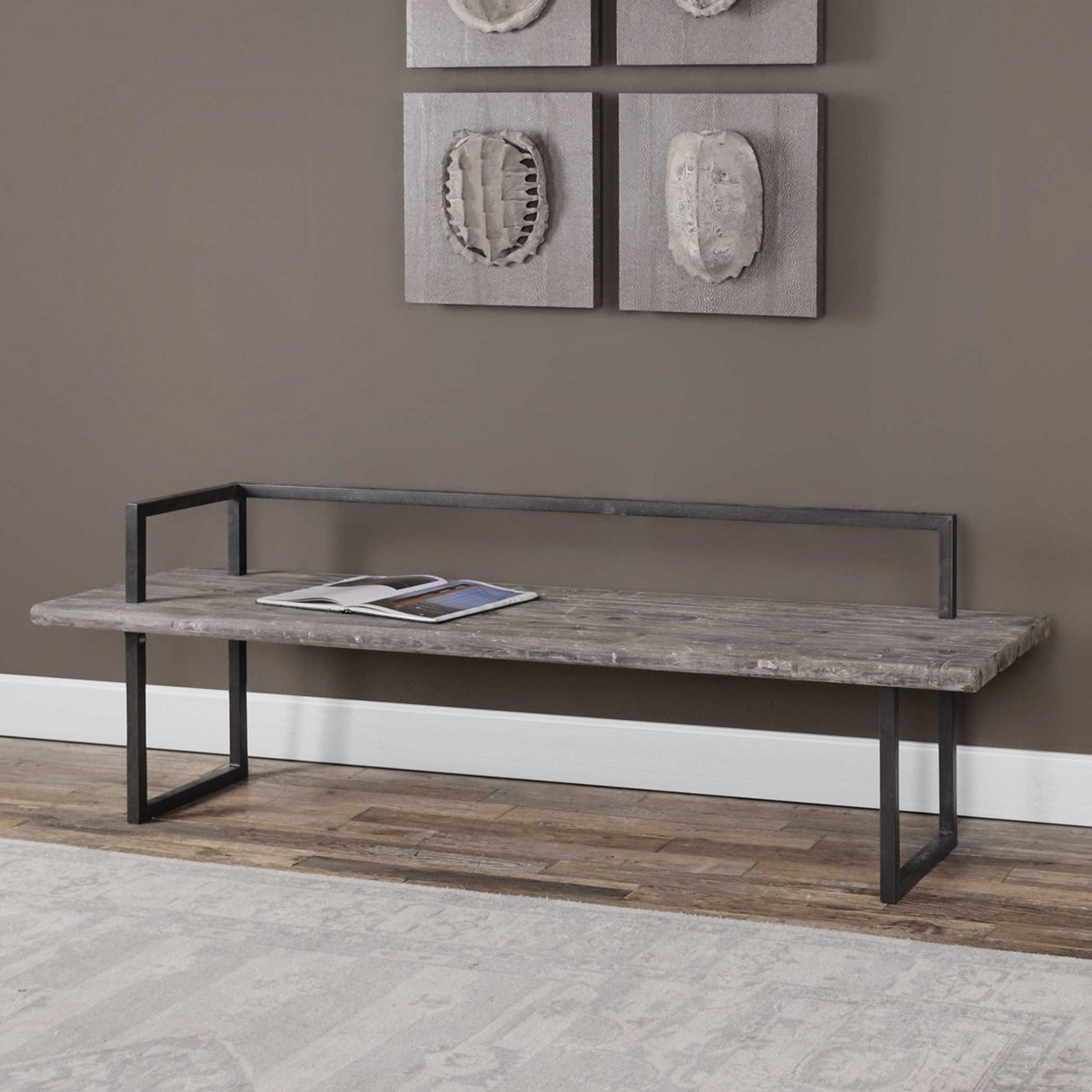 Rustic Reclaimed Wood Bench