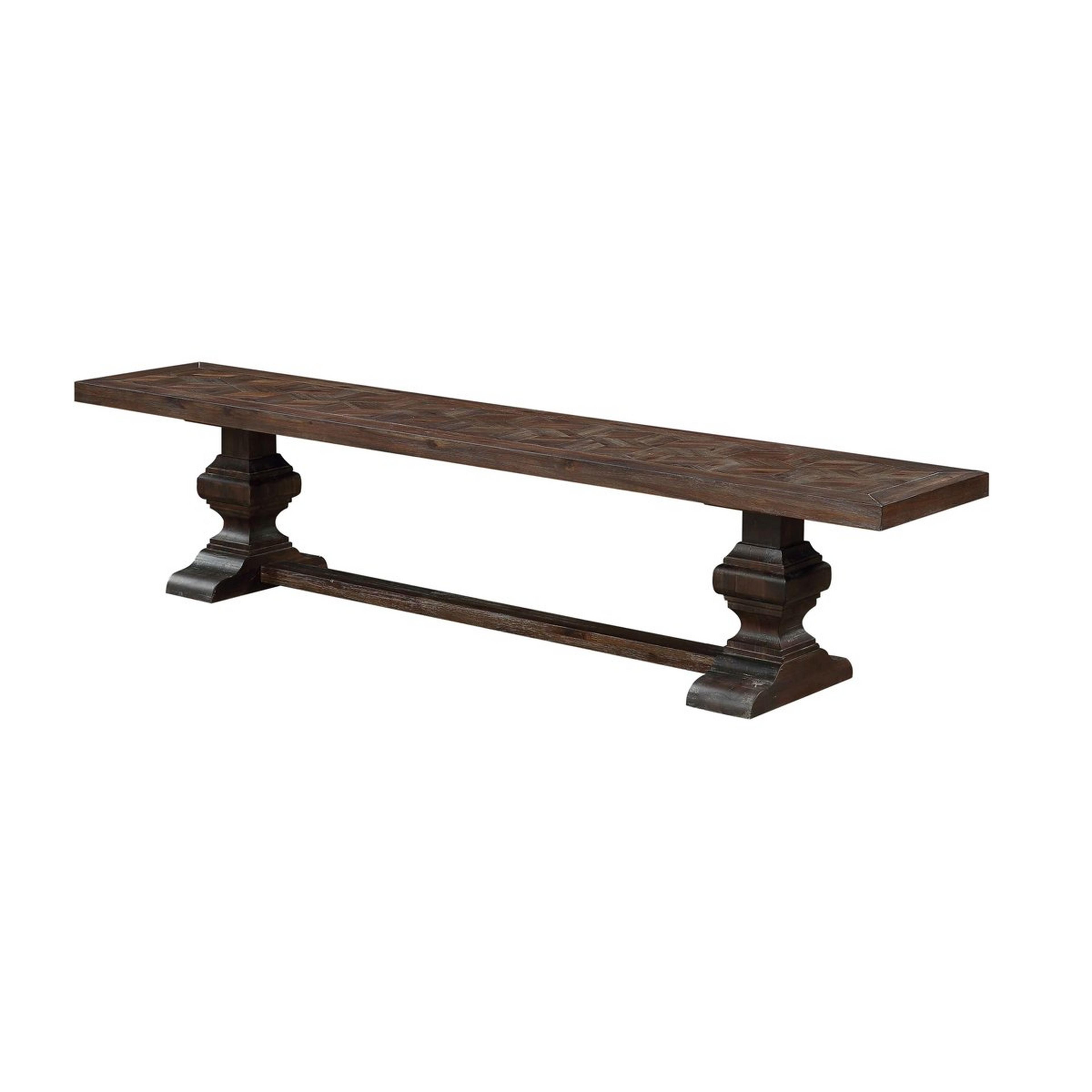 A Prismatic Plane Bench with Dark Wood color
