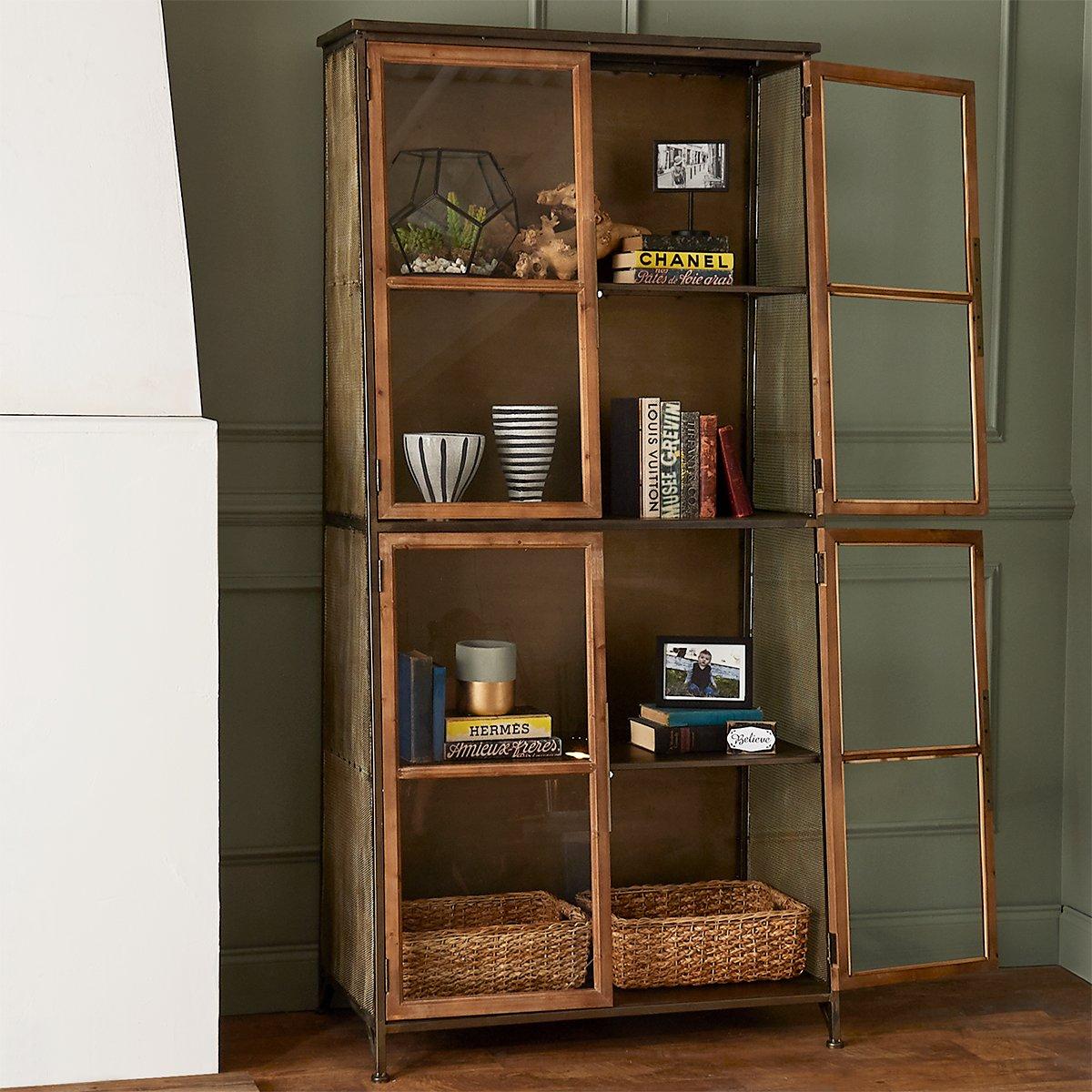 家具 cabinet Amazon.com: INTERGREAT Black Metal Storage Cabinet Doors, 72