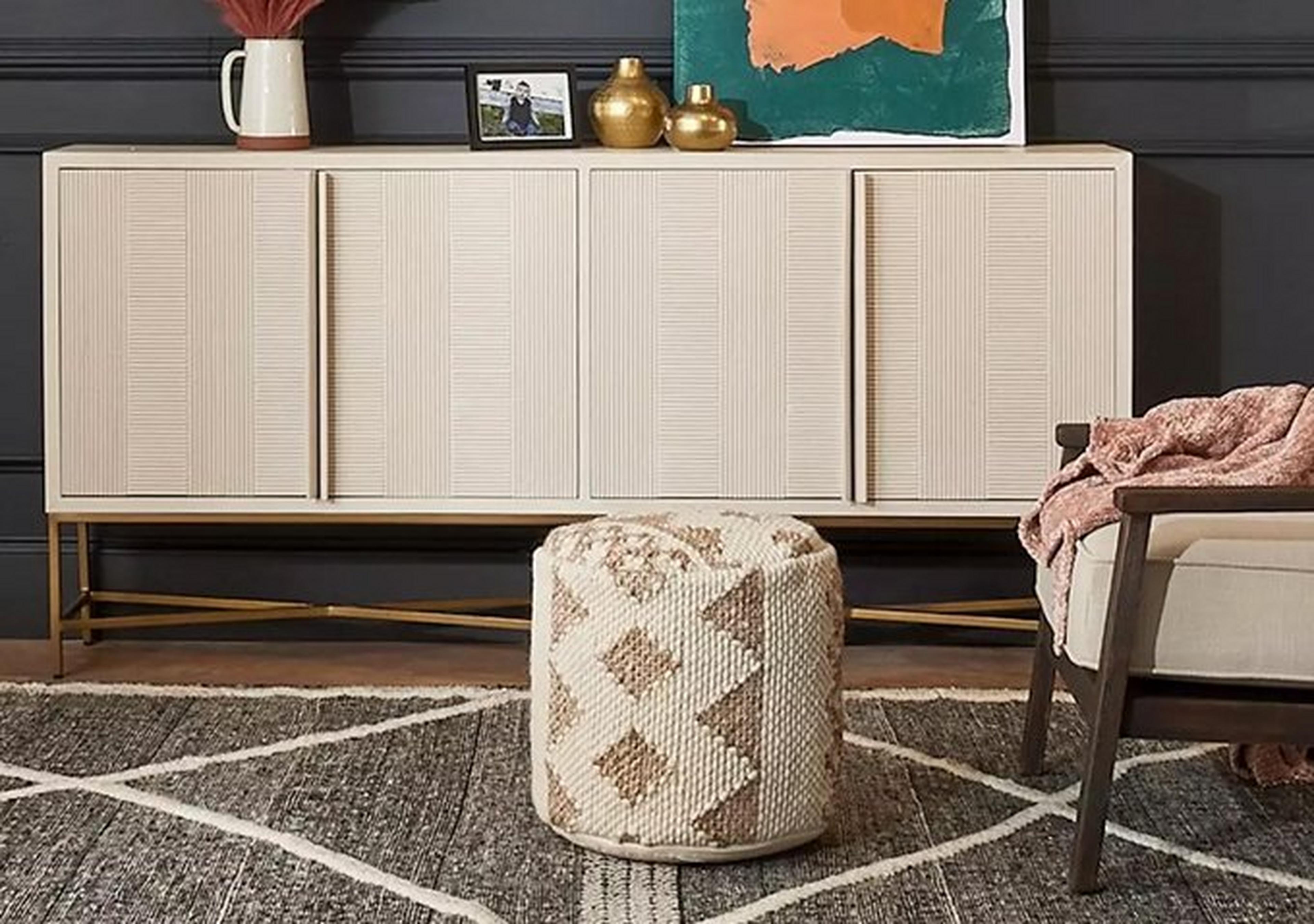 Narrow Cerused Sideboard