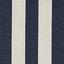 Navy and White Stripe Upholstery / Rattan Wrapped Wood 