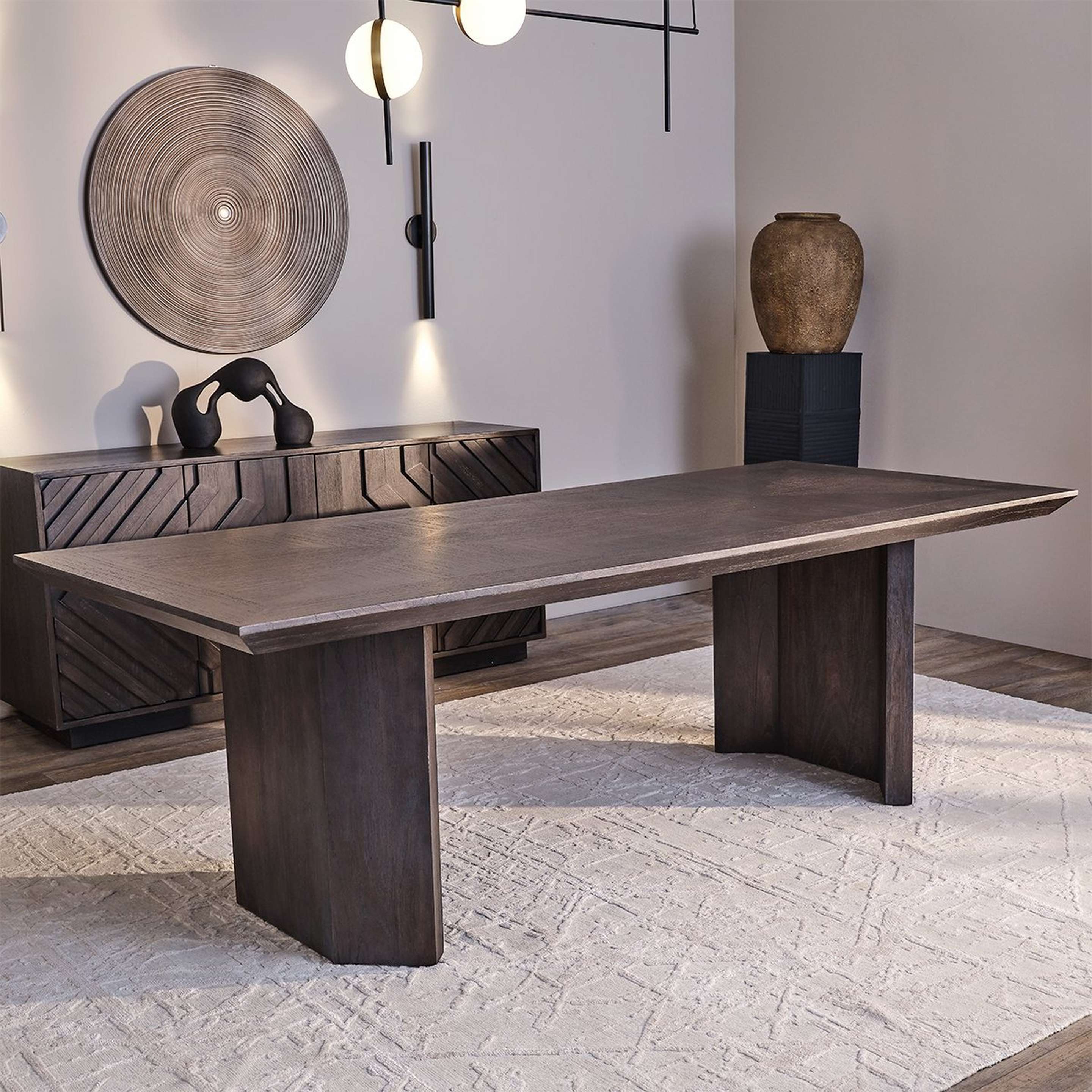 A Boldon Dining Table with Black / Wood color