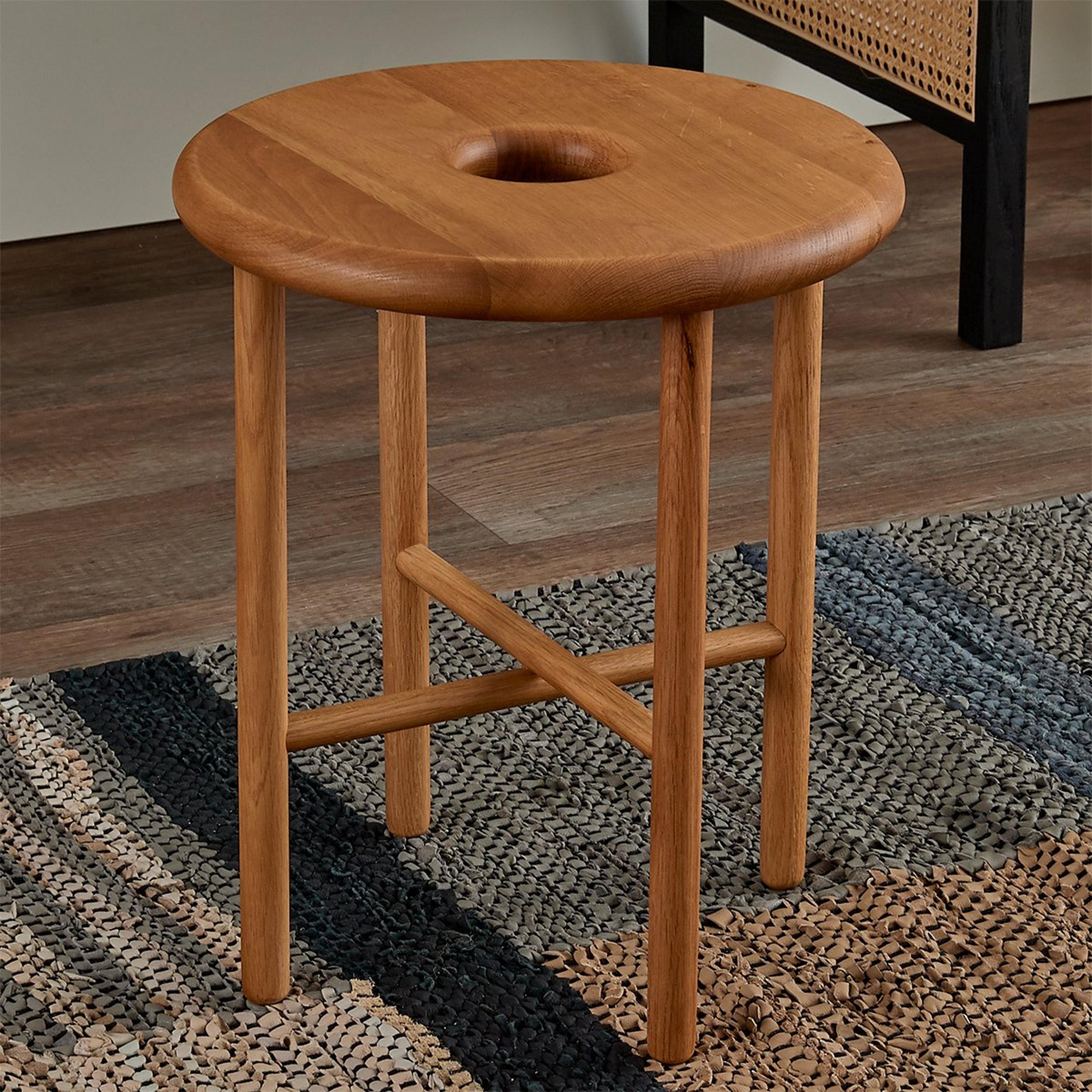 A Albany Stool with Natural Oak  color