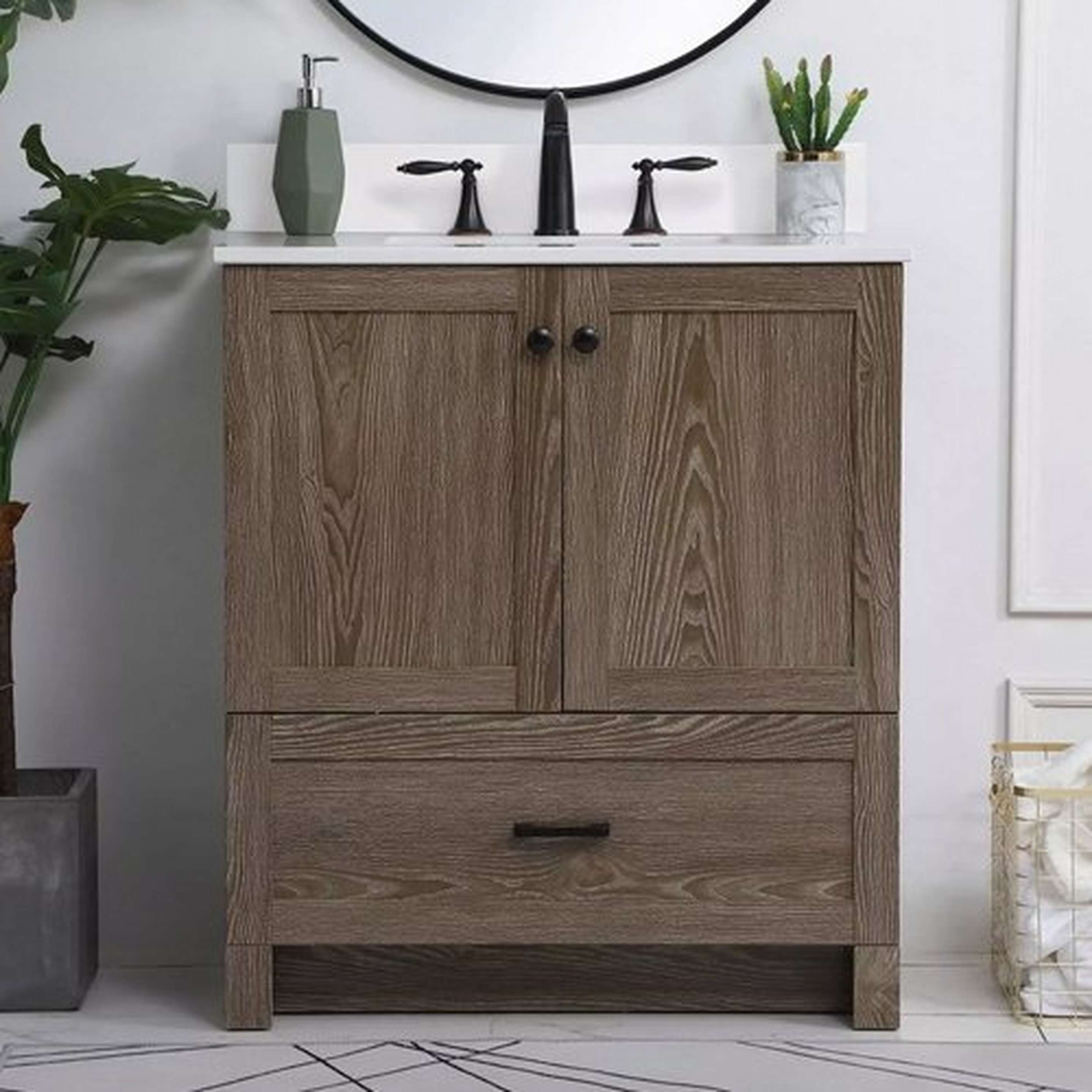 Distressed Oak Irwin Bath Vanity