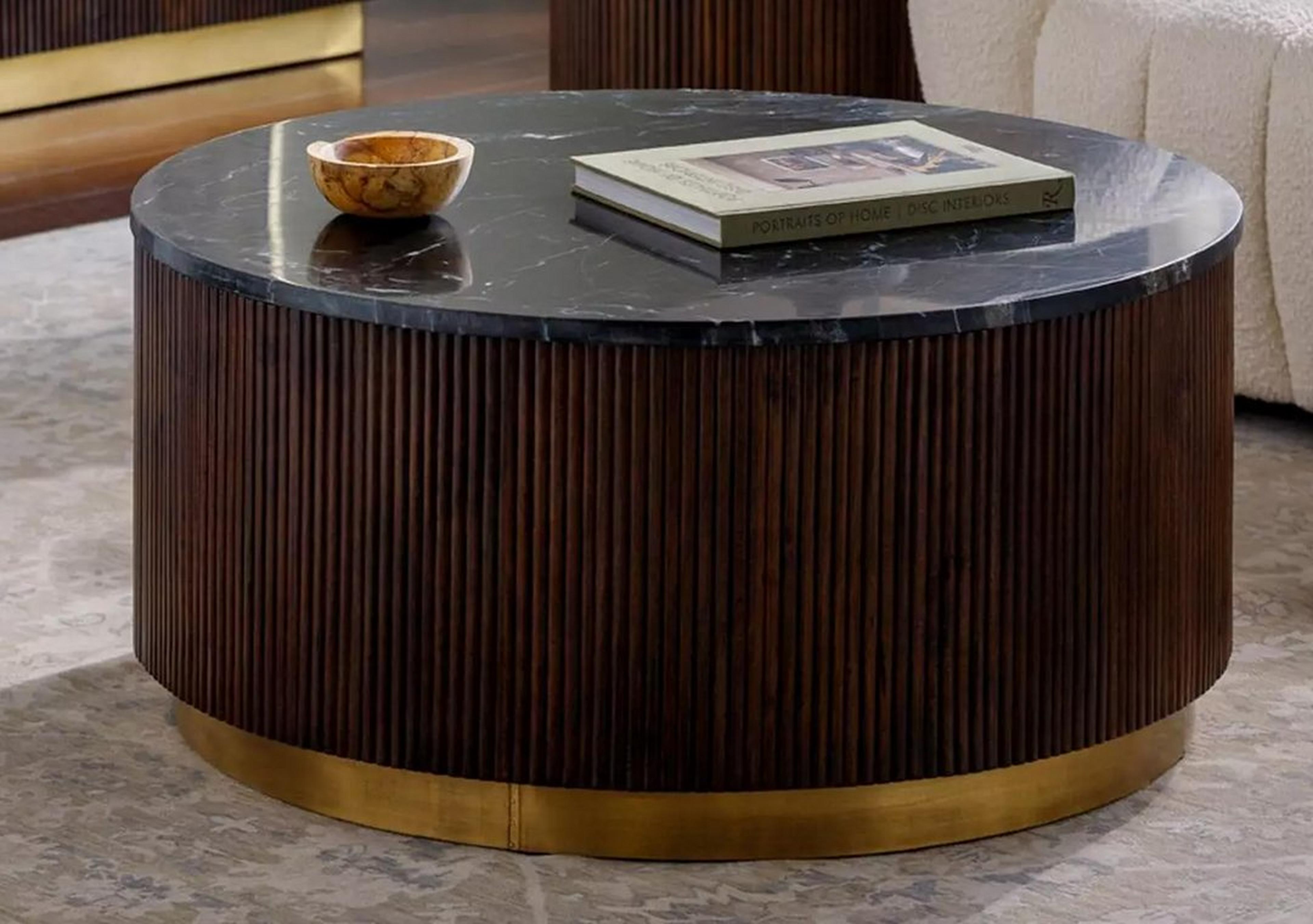 Dark Wood Mooney Coffee Table