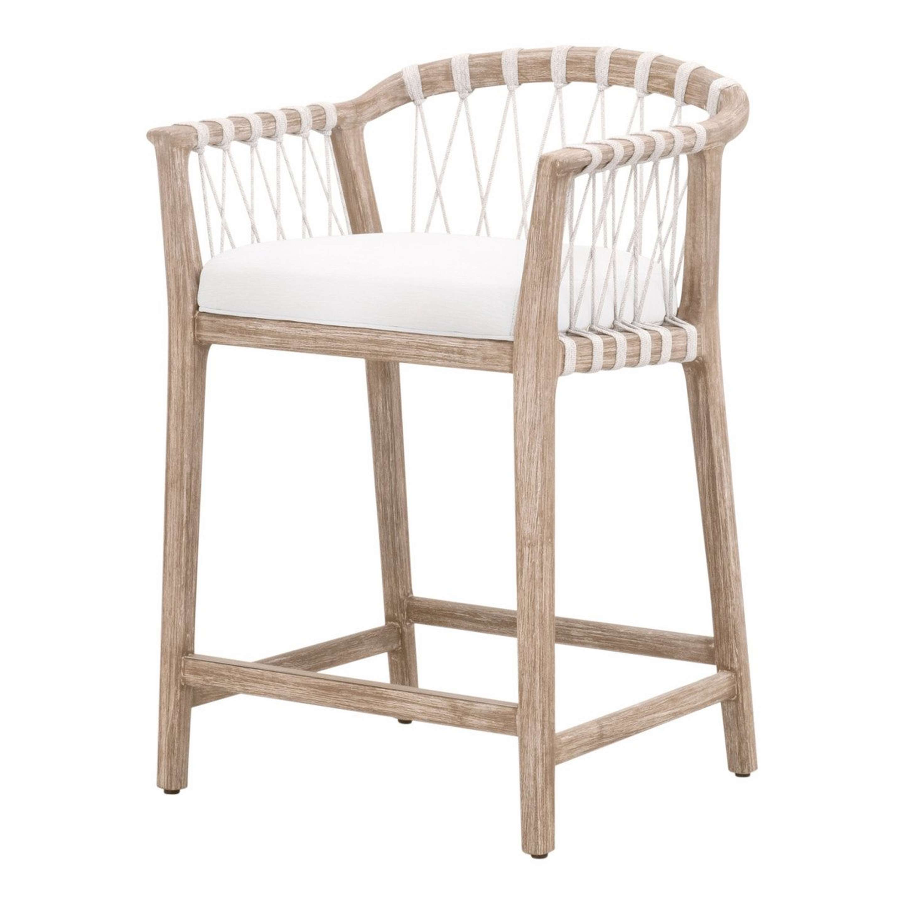 A Frisco Counter Stool with White / Natural color