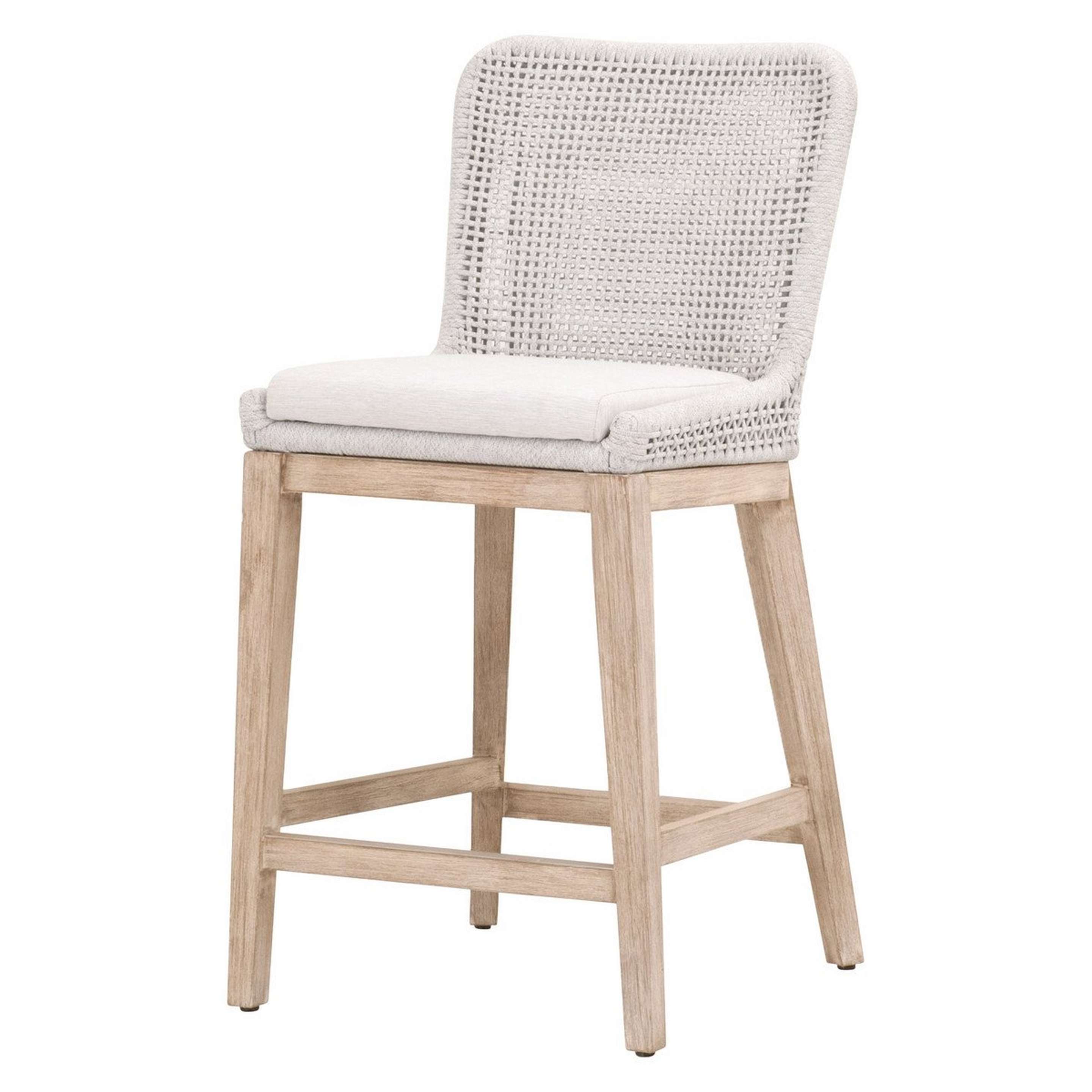 A Randall Counter Stool with White / Gray / Natural color