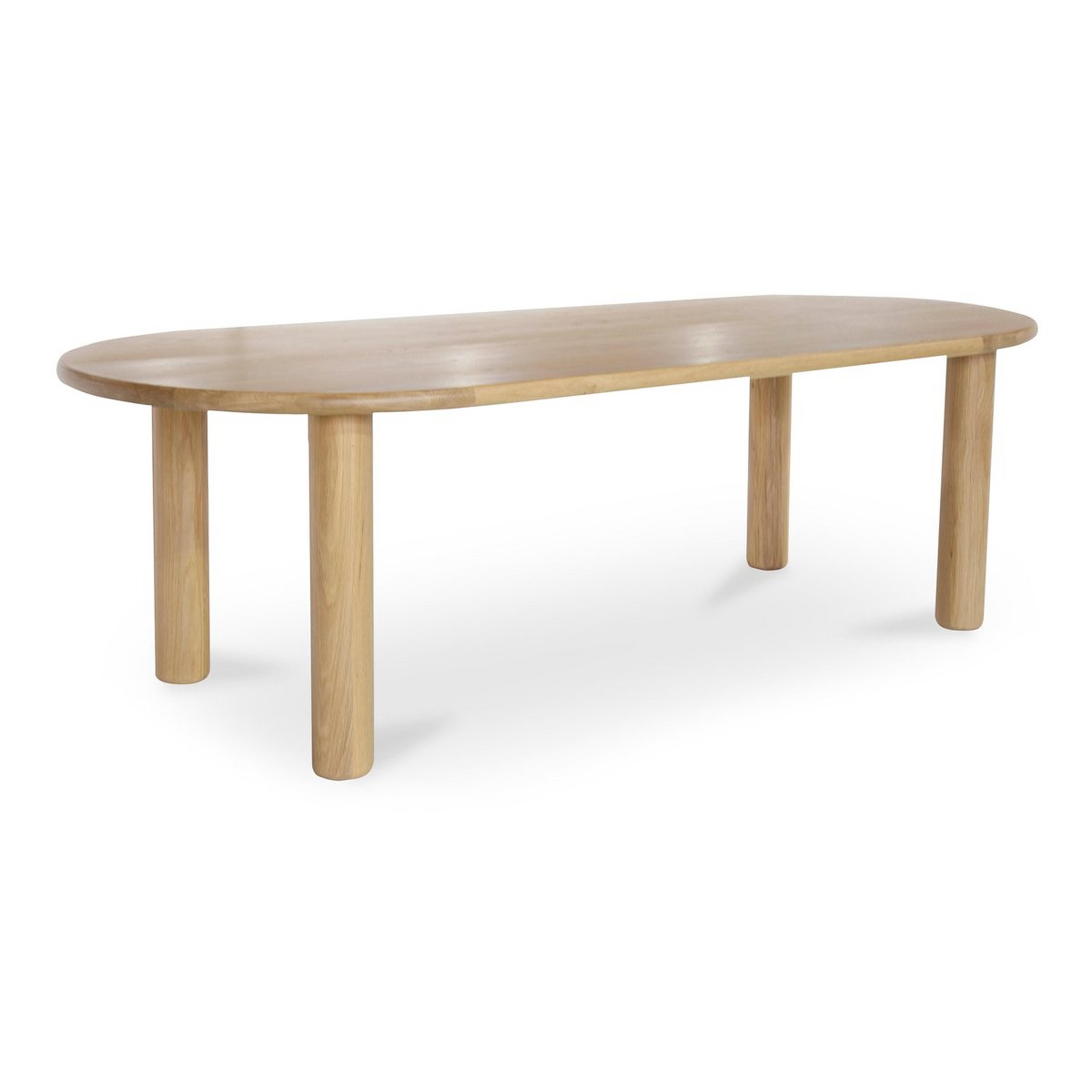 A Fable Dining Table - Oval with Natural Oak color