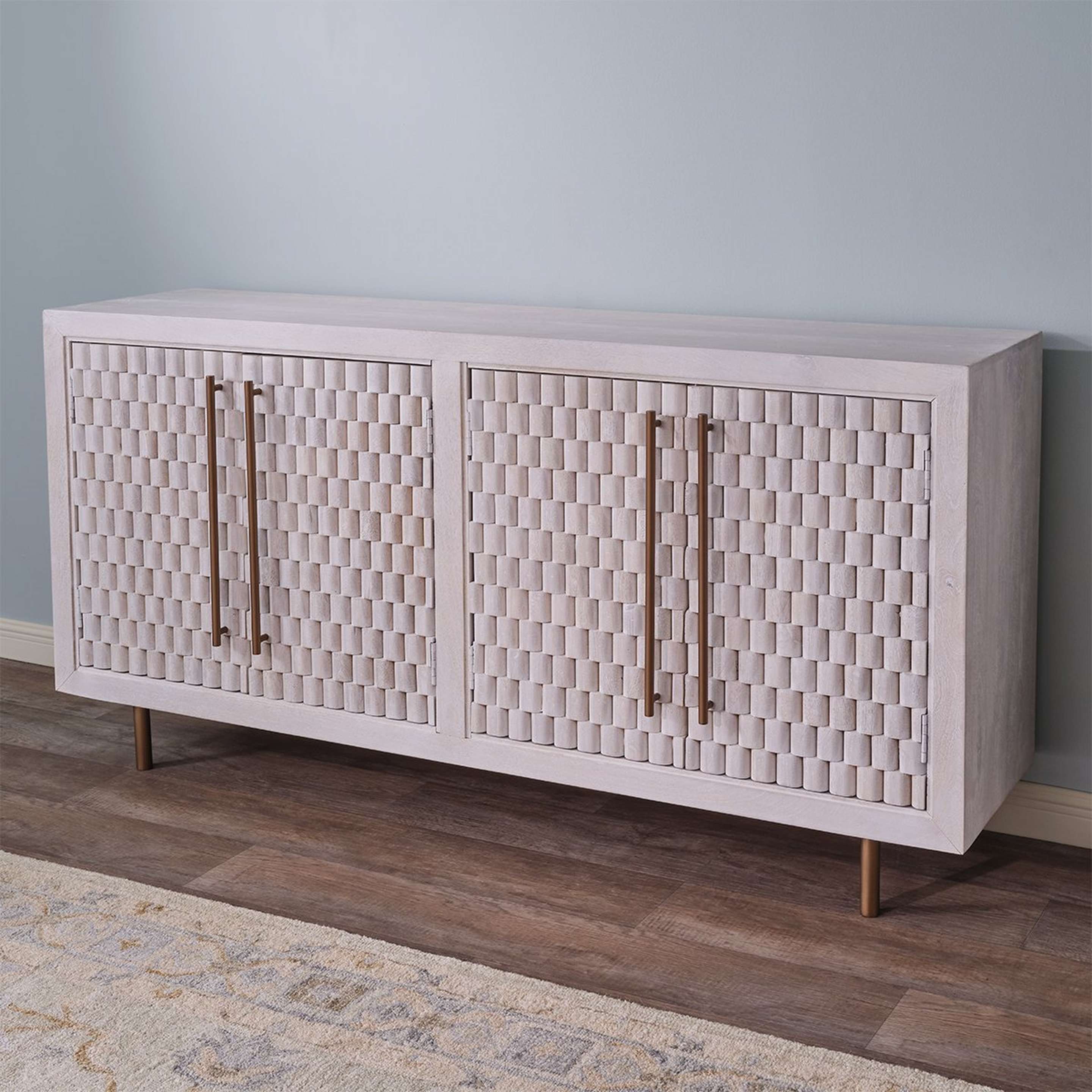 A Westwood Buffet with White Wash Wood color
