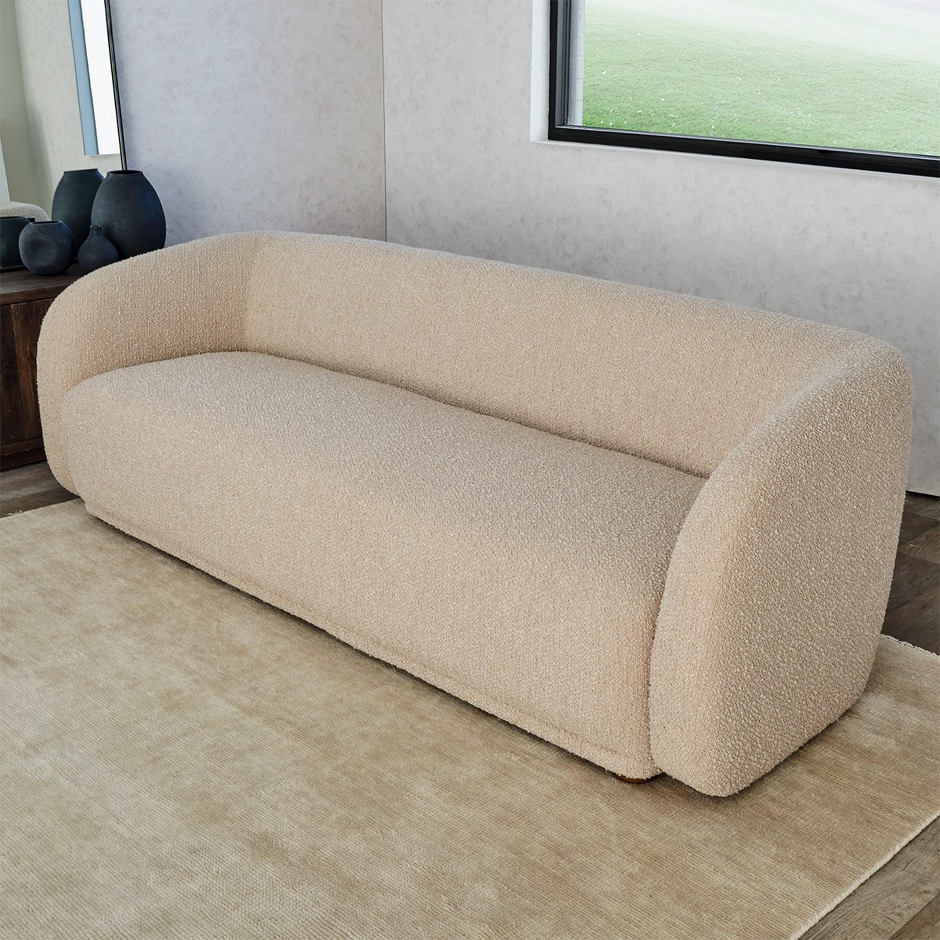 A Dunaway Sofa with Ivory color