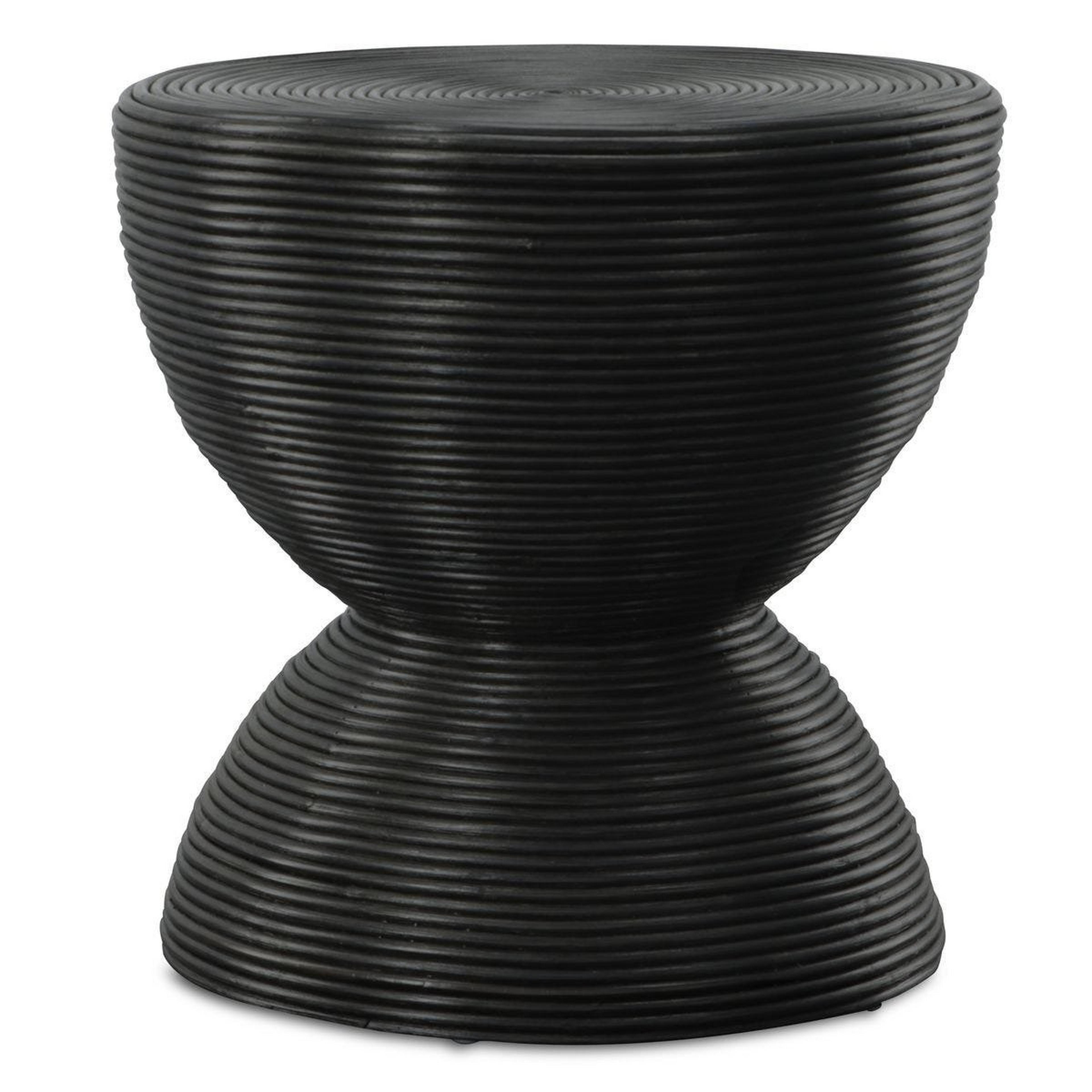 A Dhaka Side Table with Black color