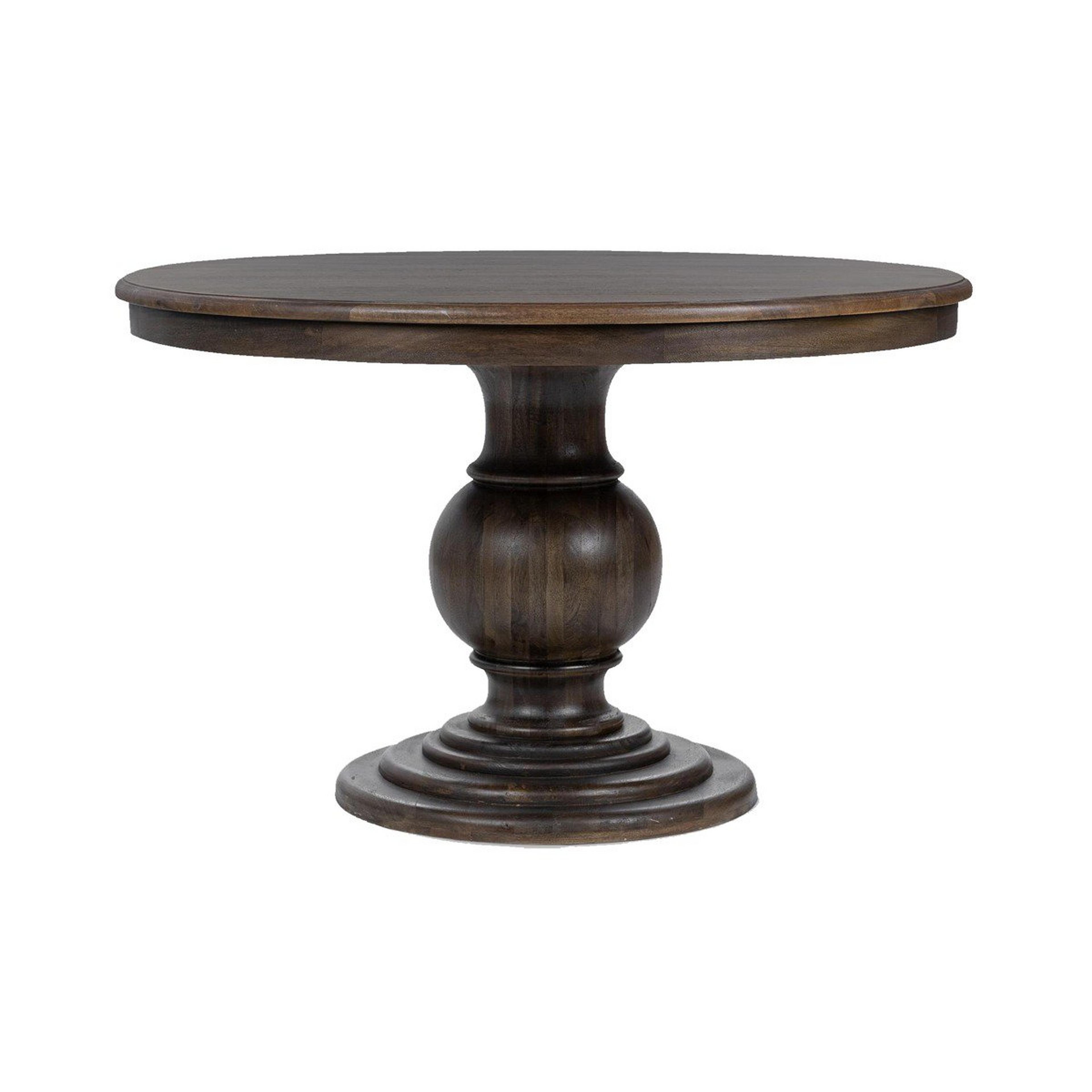A Aguilares Dining Table with Dark Wood color