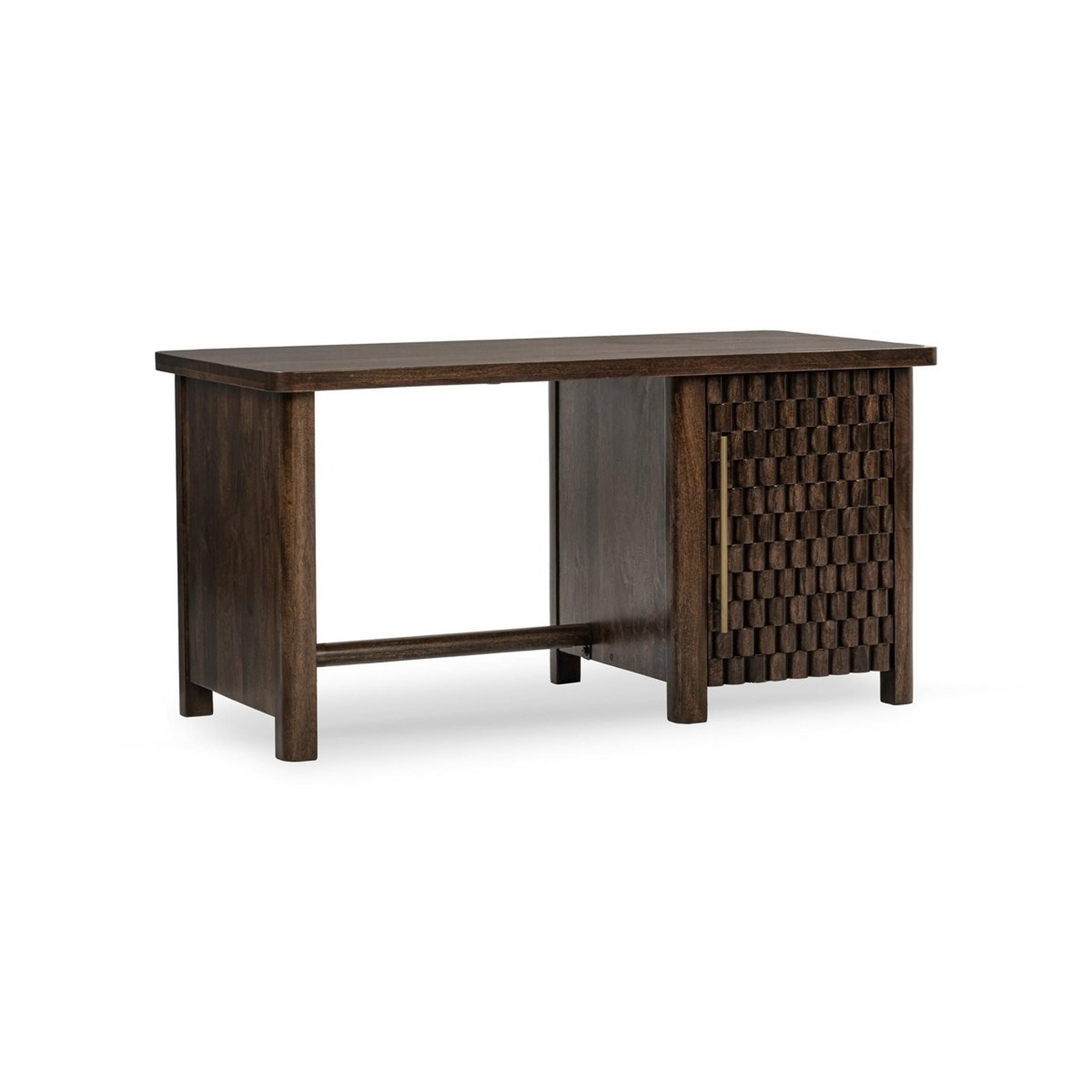 A Westwood Desk with Dark Wood color