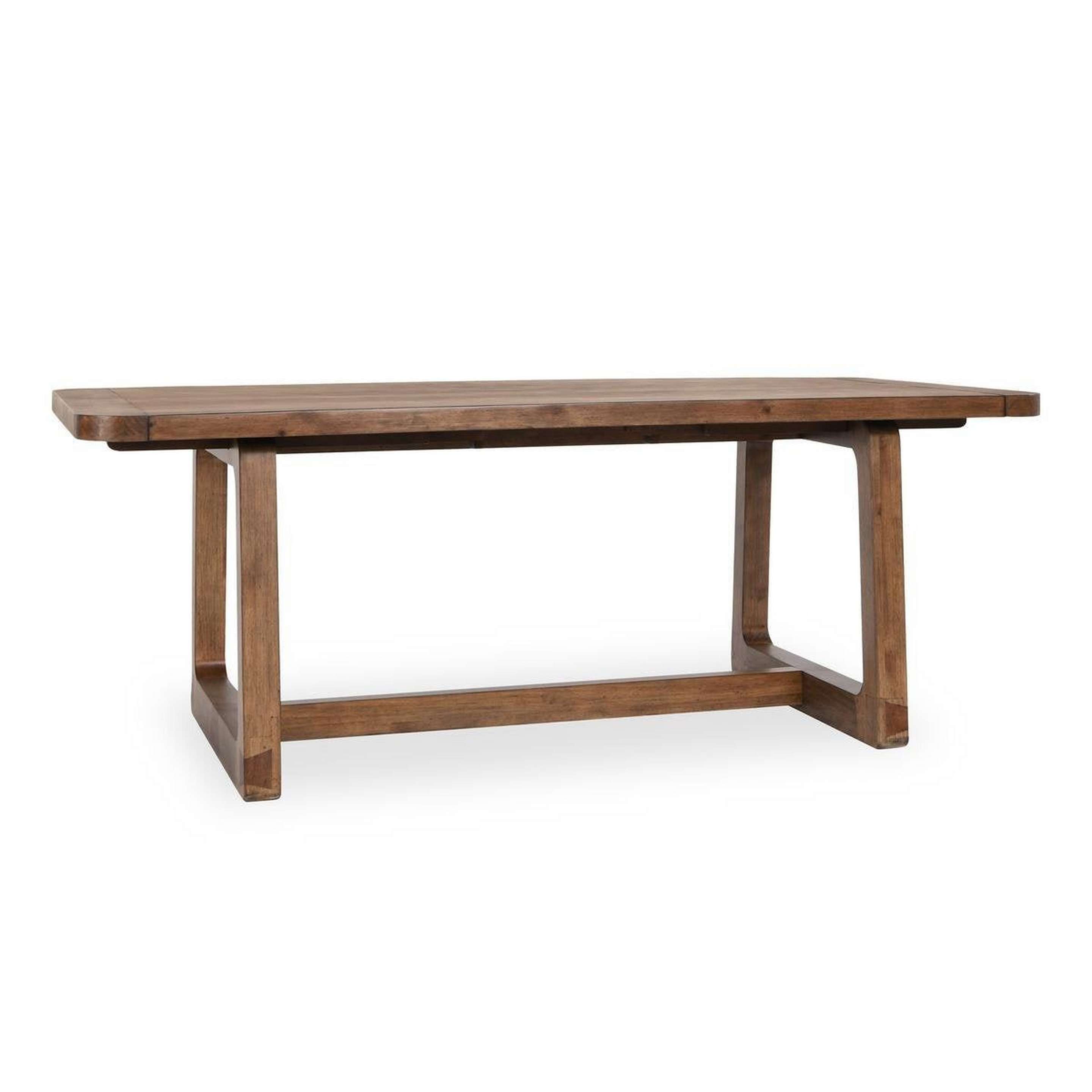A Aschen Dining Table with Brown Pinewood color