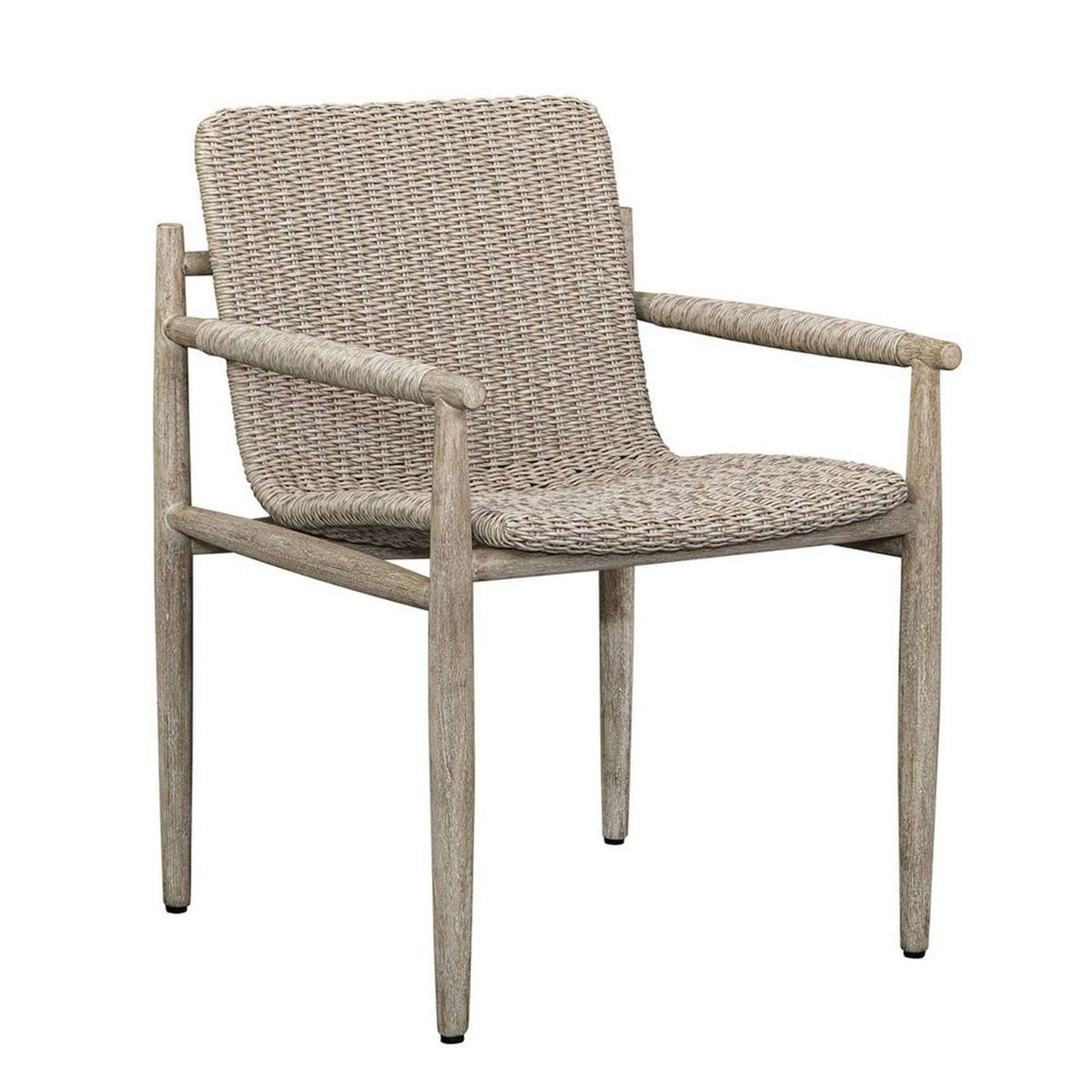 A Fedwa Outdoor Dining Chair with Brown color