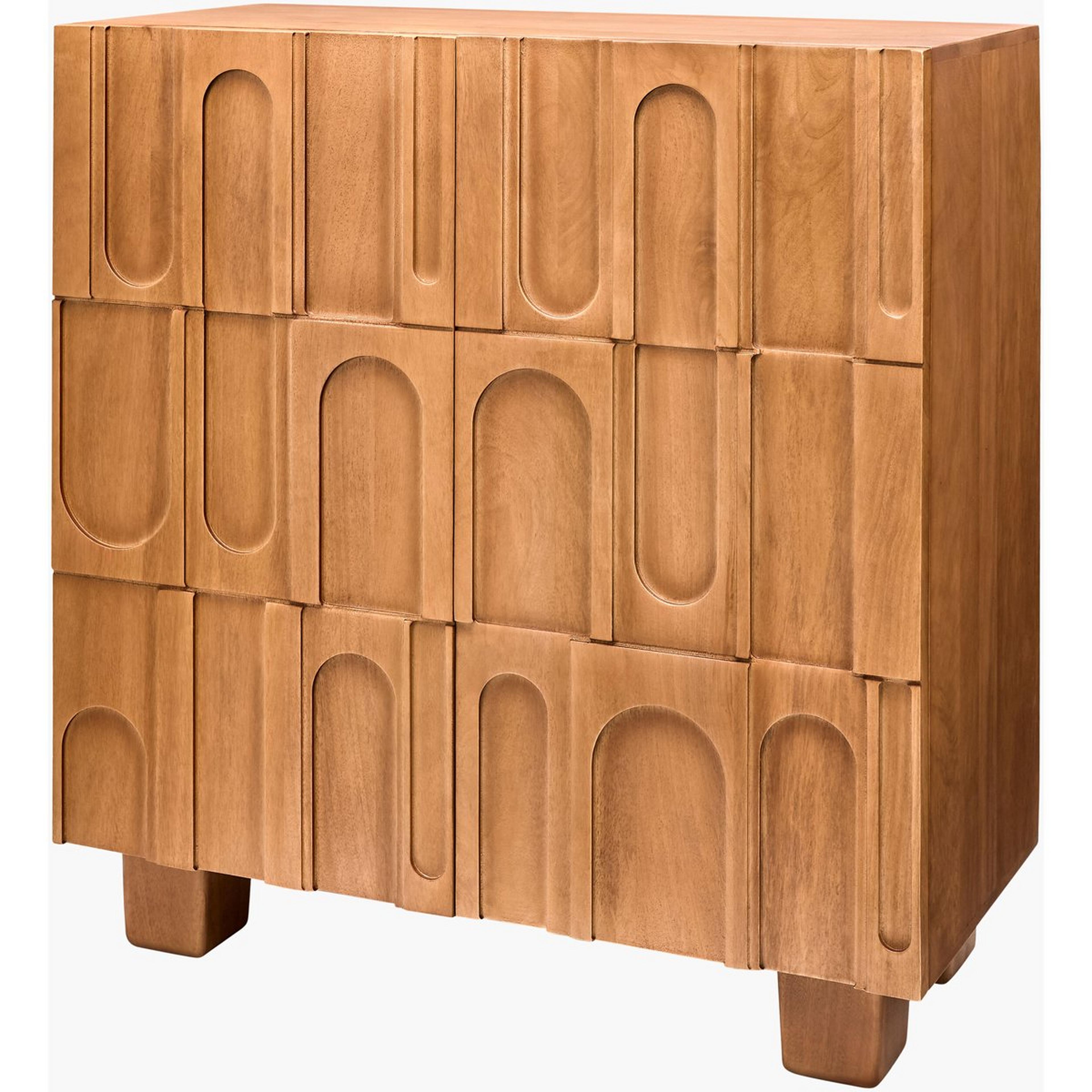 A Gimlet Bar Cabinet with Natural color